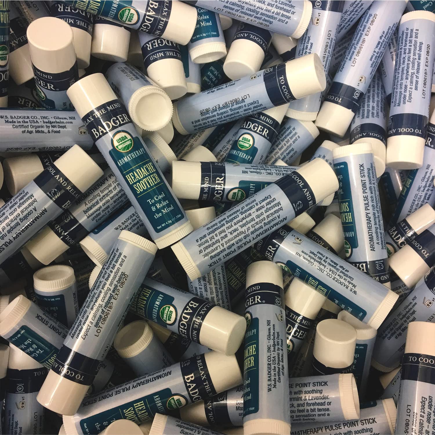 Badger Headache Soother - .6 oz Stick BadgerAu supplements