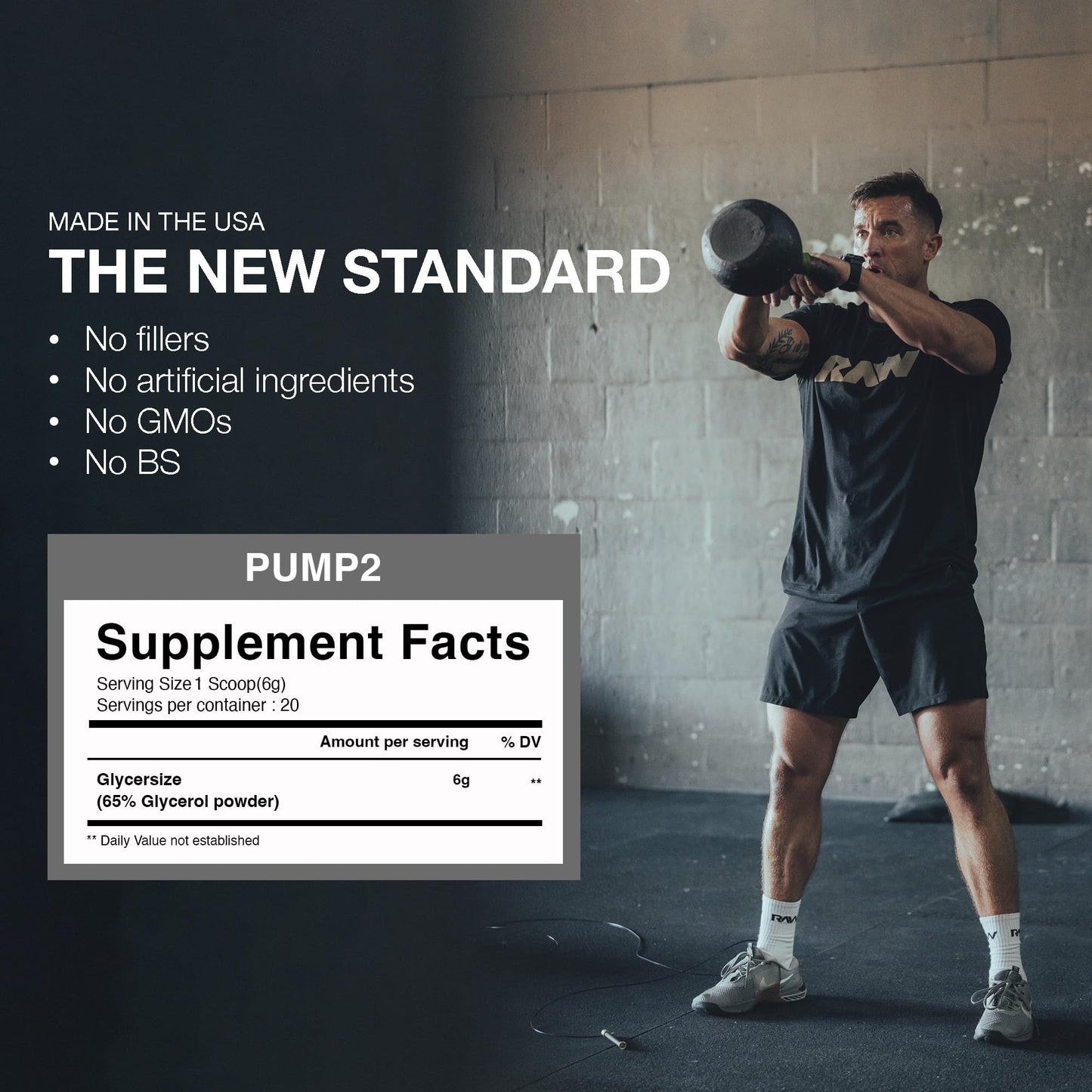 RAW Pump2 Pre Workout | Glycerol Pump Pre Workout Supplement, Pair Pump Supplement for Best Results Or Any Preworkout Powder | Enhanced Hydratio RAWUS supplements