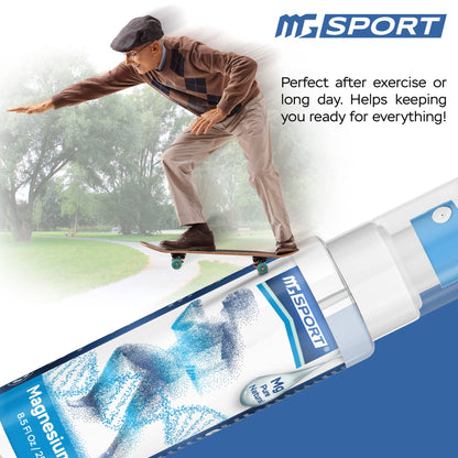 High Absorption Pure Magnesium Oil Spray – 250 ml – 100% Pure Magnesium Chloride MGSPORTUS supplements