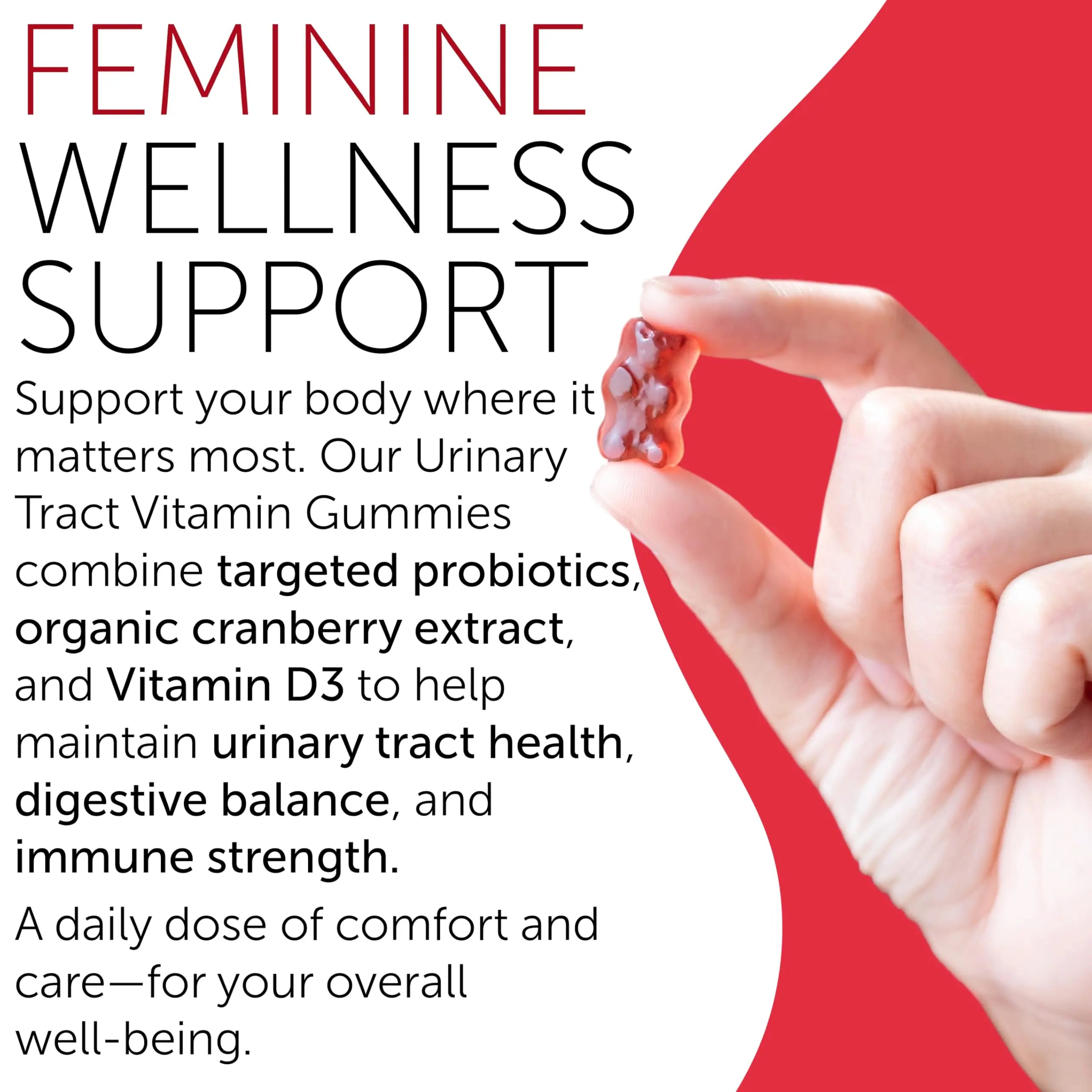 Cranberry Gummies UTI Treatment for Women | Urinary Tract Support for Women | Daily UTI Defense with Cranberry & Probiotics | Promotes Urinary Comfort & Normal Frequency | 60 Gummies Terramed Just Think ComfortAu supplements