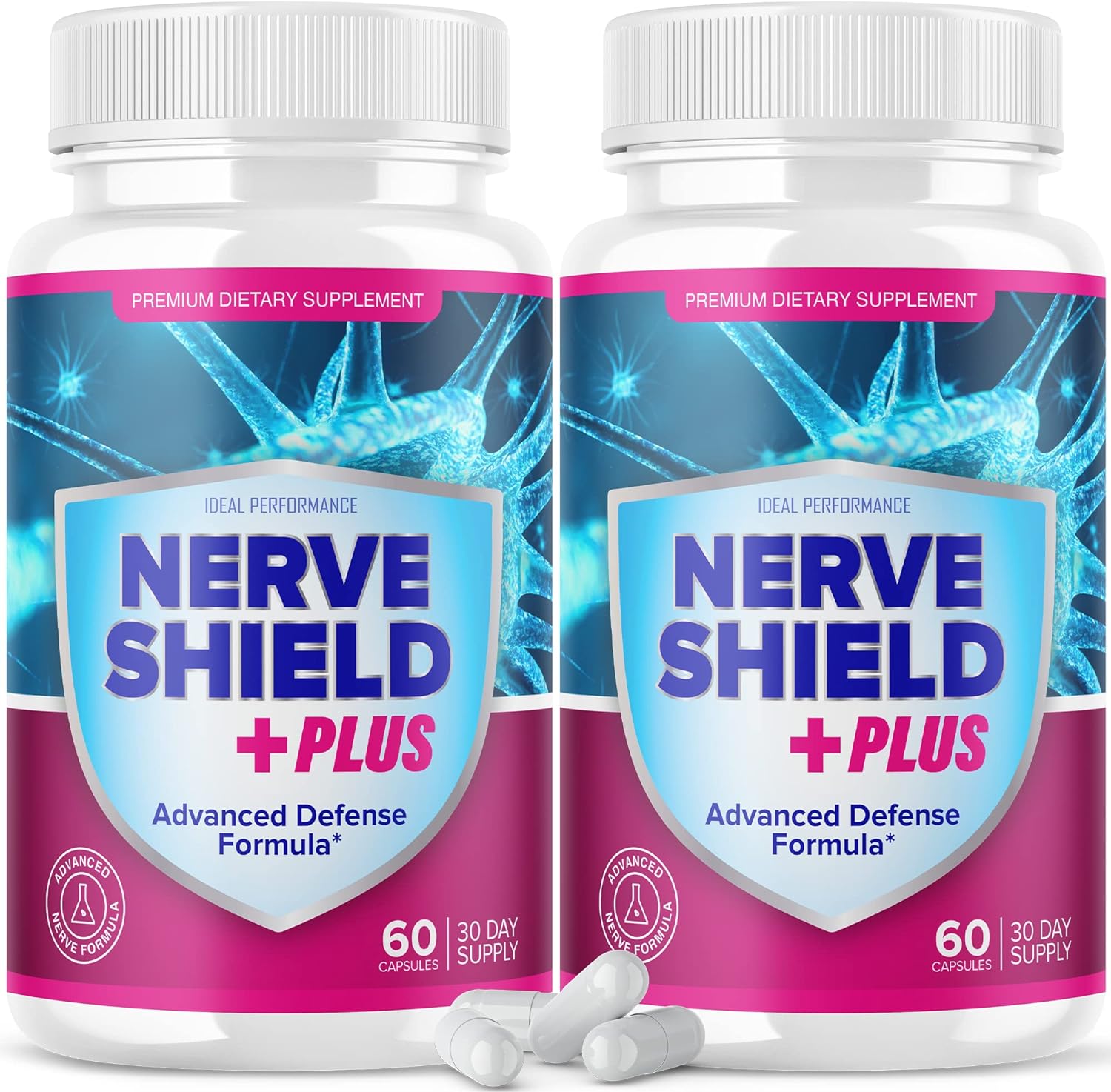(2 Pack) Nerve Shield Plus Pills Original Supplement Advanced Nerve IDEAL PERFORMANCEAu supplements