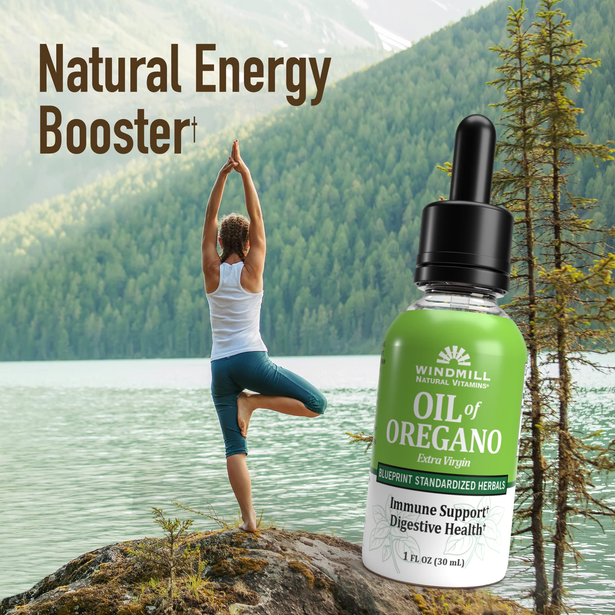 Windmill Natural Vitamins Oil of Oregano, Herbal Blend for Immune Support, Supports Digestive Health, 1 fl oz, 448 Servings WindmillAu supplements