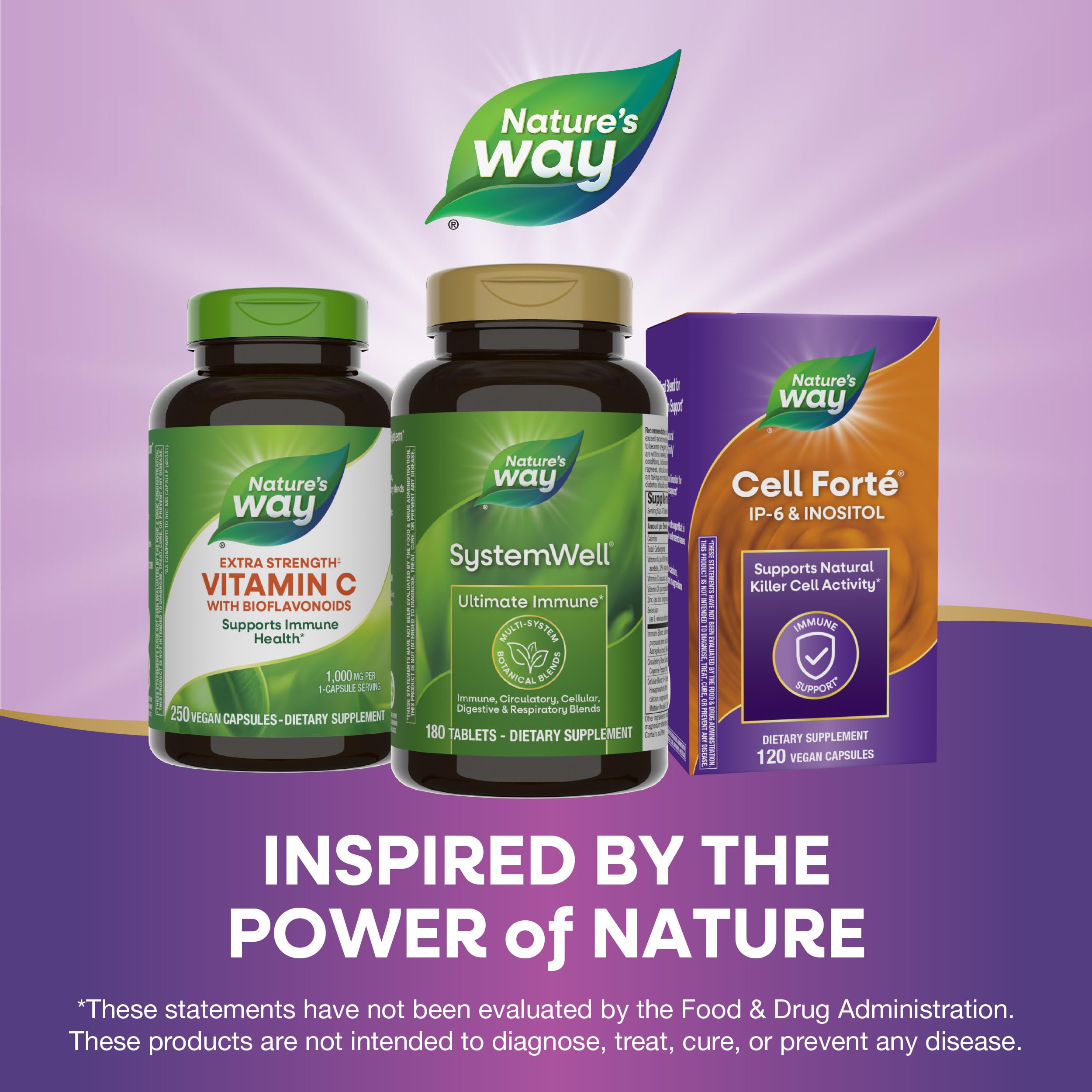 Nature's Way Systemwell Ultimate Immune* with Vitamins C, A, D, Zinc, & Selenium, Multi-System Botanical Blends Including Immune, Respiratory, Digestive & Circulatory, 180 Tablets (Packaging May Vary) Nature's WayAu supplements