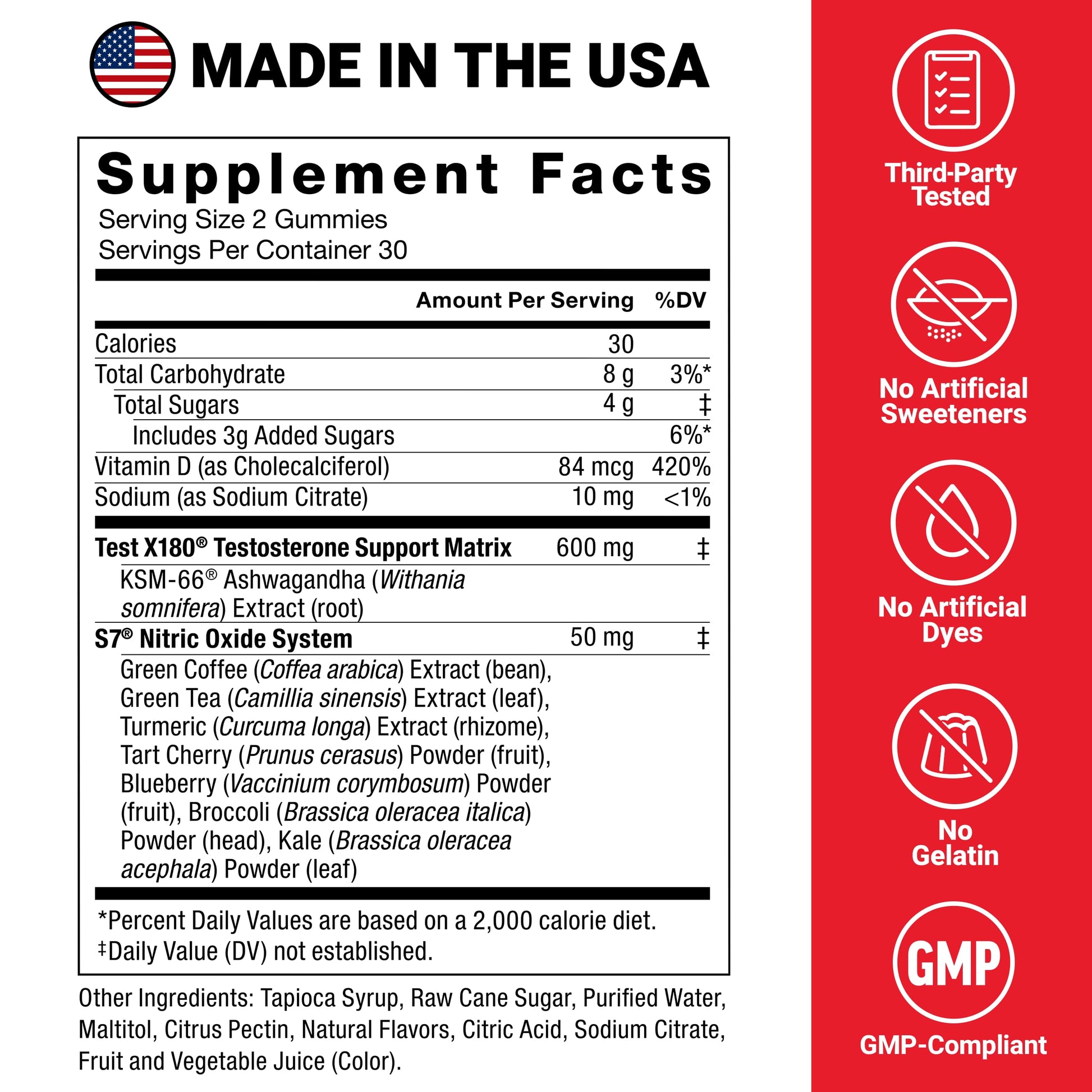 Force Factor Test X180 Max Gummies, Testosterone Booster Supplement for Men, with KSM-66 Ashwagandha to Support T Levels, Strength & Vitality, Mixed Berry, 60 Gummies Force FactorAu supplements