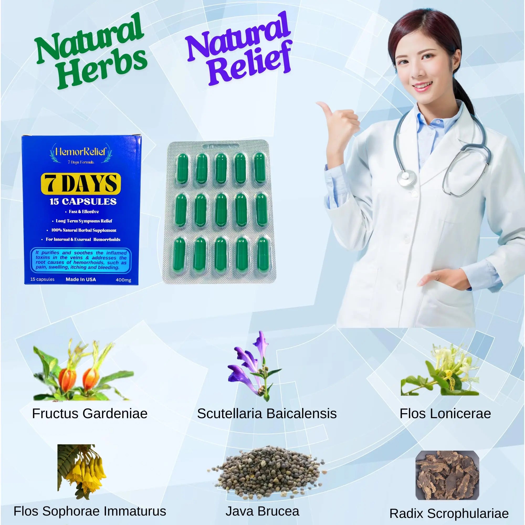 7Days Hemorrhoid Detox Formula, Works to Address The Root Causes of Hemorrhoids Provide Fast & Long-Lasting Relief GenericAu supplements