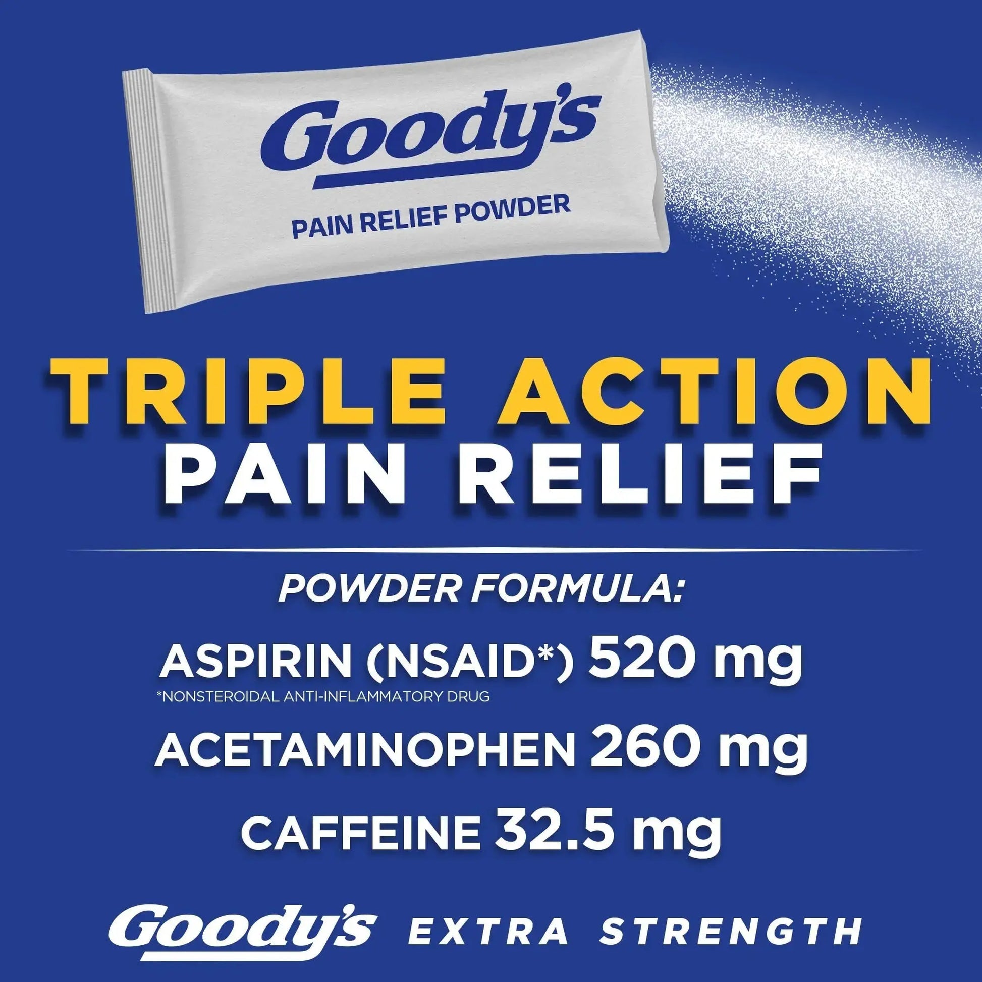 Goody's Pain Relief Powders, Extra Strength Headache Powder, 50 ct (Pack of 1) Goody'sAu supplements