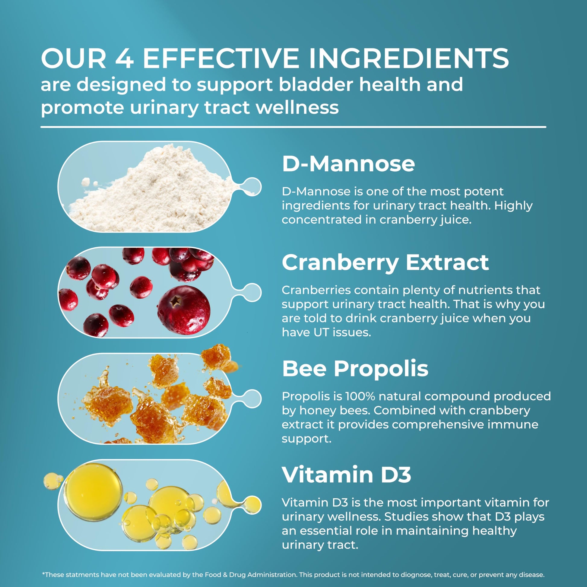 PUREHEALTH RESEARCH UT Fix - Urinary Tract Health Formula - Urinary Tract Support for Women & Men - Cranberry Supplement with D Mannose 1000mg, Vitamin D3 & Bee Propolis - 60 Capsules PUREHEALTH RESEARCHAu supplements