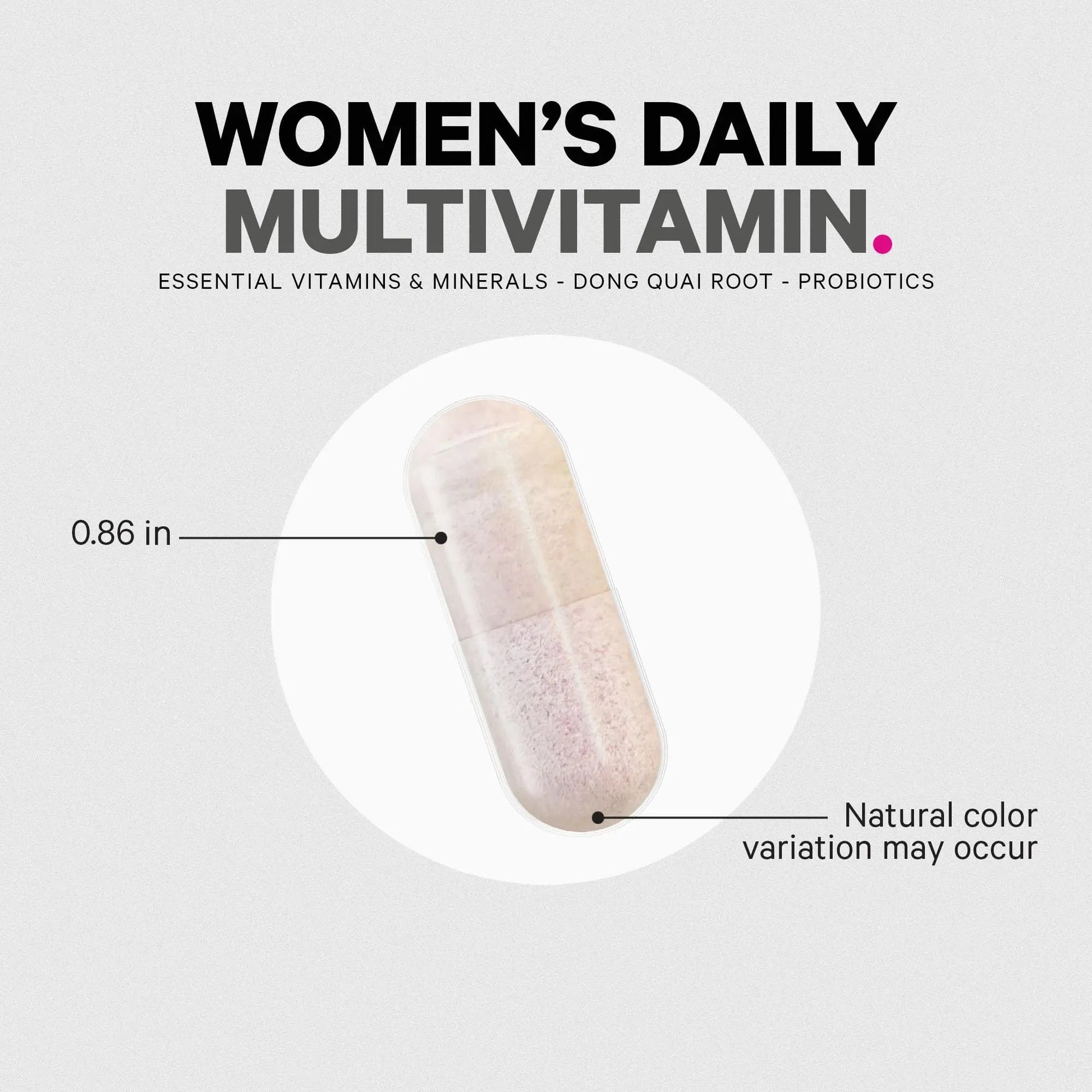 Codeage Women’s Multivitamin - Vitamins A, C, D3, E, B6, B12, Folate, Calcium, Magnesium, Iron, Dong Quai, Probiotics - 1 Capsule Per Serving CodeageAu supplements