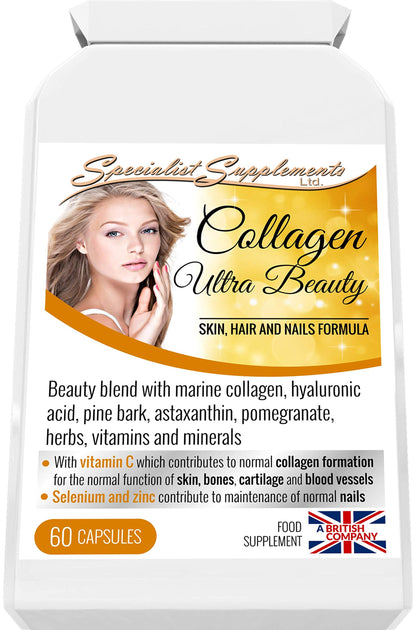Specialist Supplements Collagen Ultra Beauty Marine Collagen, Hyaluronic Acid, Vitamin, Mineral Specialist SupplementsUS supplements