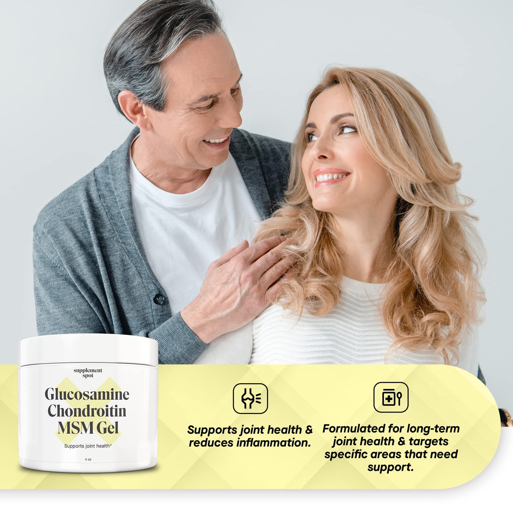 Supplement Spot Capsaicin Roll-On Cream 0.075% - Glucosamine Chondroitin MSM Gel with Bromelain – Joint & Muscle Care Bundle Supplement SpotAu supplements
