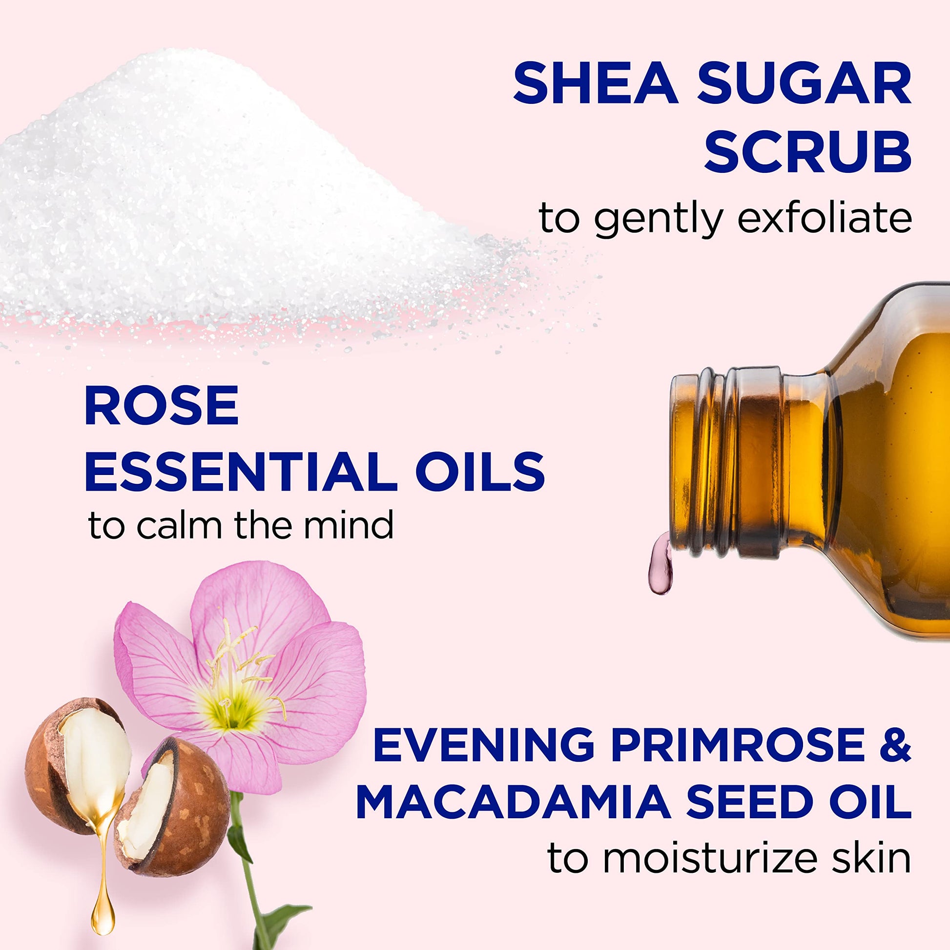 Dr Teal's Shea Sugar Body Scrub, Rose with Essential Oil, 19 oz (Pack of 3) Packaging May Dr Teal'sAu supplements