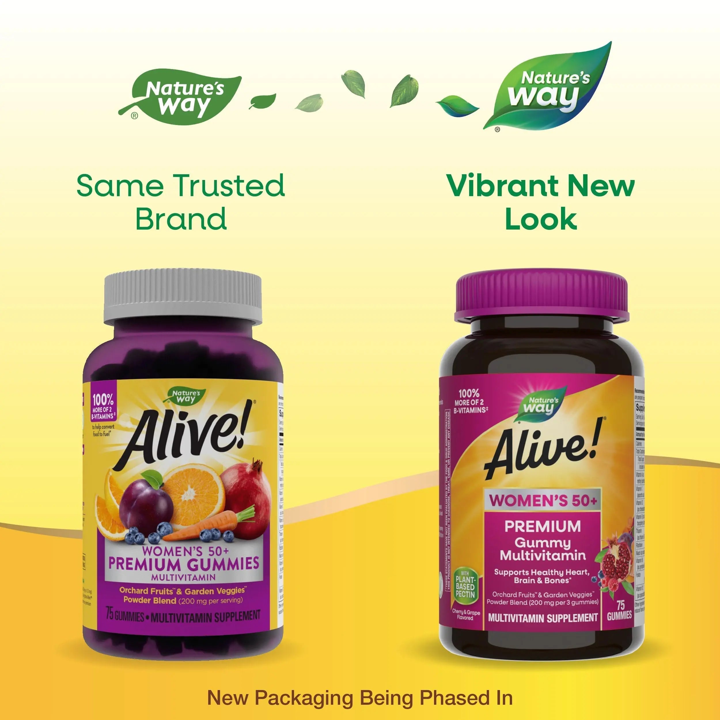 Nature’s Way Alive! Women’s 50+ Premium Gummy Multivitamin, Supports Healthy Heart, Brain & Bones*, B-Vitamins Nature's WayAu supplements