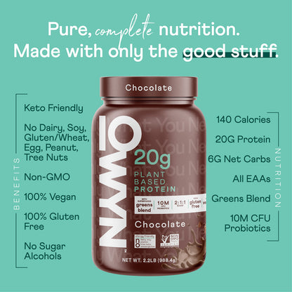 OWYN Only What You Need Vegan Protein Powder, 20g Plant Based Protein, Probiotics OWYN Only What You NeedUS supplements