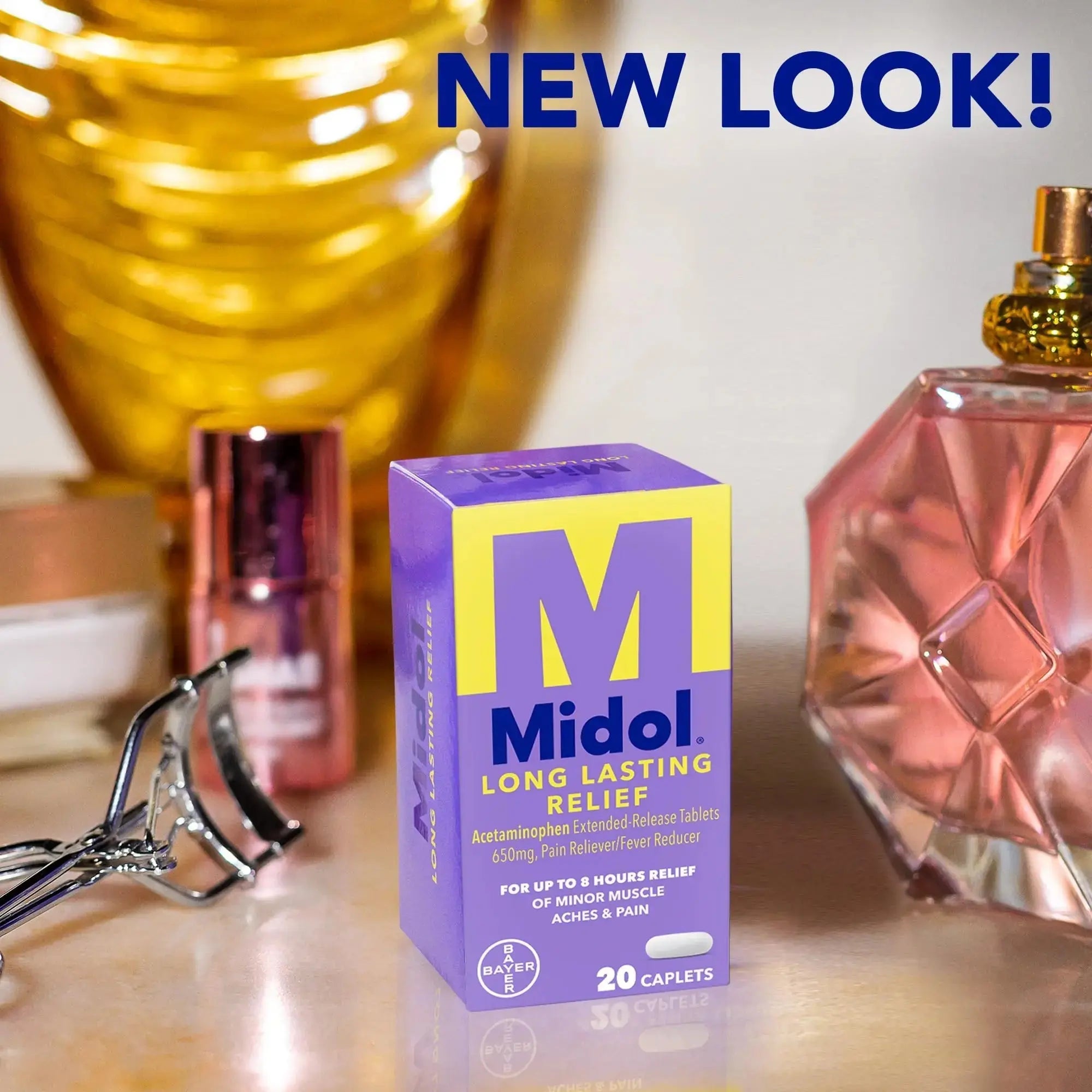 Midol Long Lasting Relief 20ct: Midol Long Lasting Relief, Menstrual Symptom Reliever & Fever Reducer, Caplets with Acetaminophen for Menstrual Pain Relief - 20 Count (Packaging May Vary) MidolAu supplements