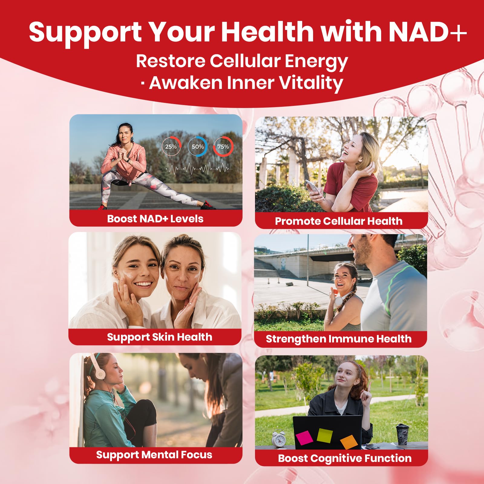 Arofum NAD+ Liquid Supplement 1000mg | 850mg Nicotinamide Riboside with Resveratrol, Quercetin, CoQ10 & Biotin | Cellular Energy, DNA Repair, Healthy Aging | NAD Supplements for Women & Men 30 Packets ArofumAu supplements