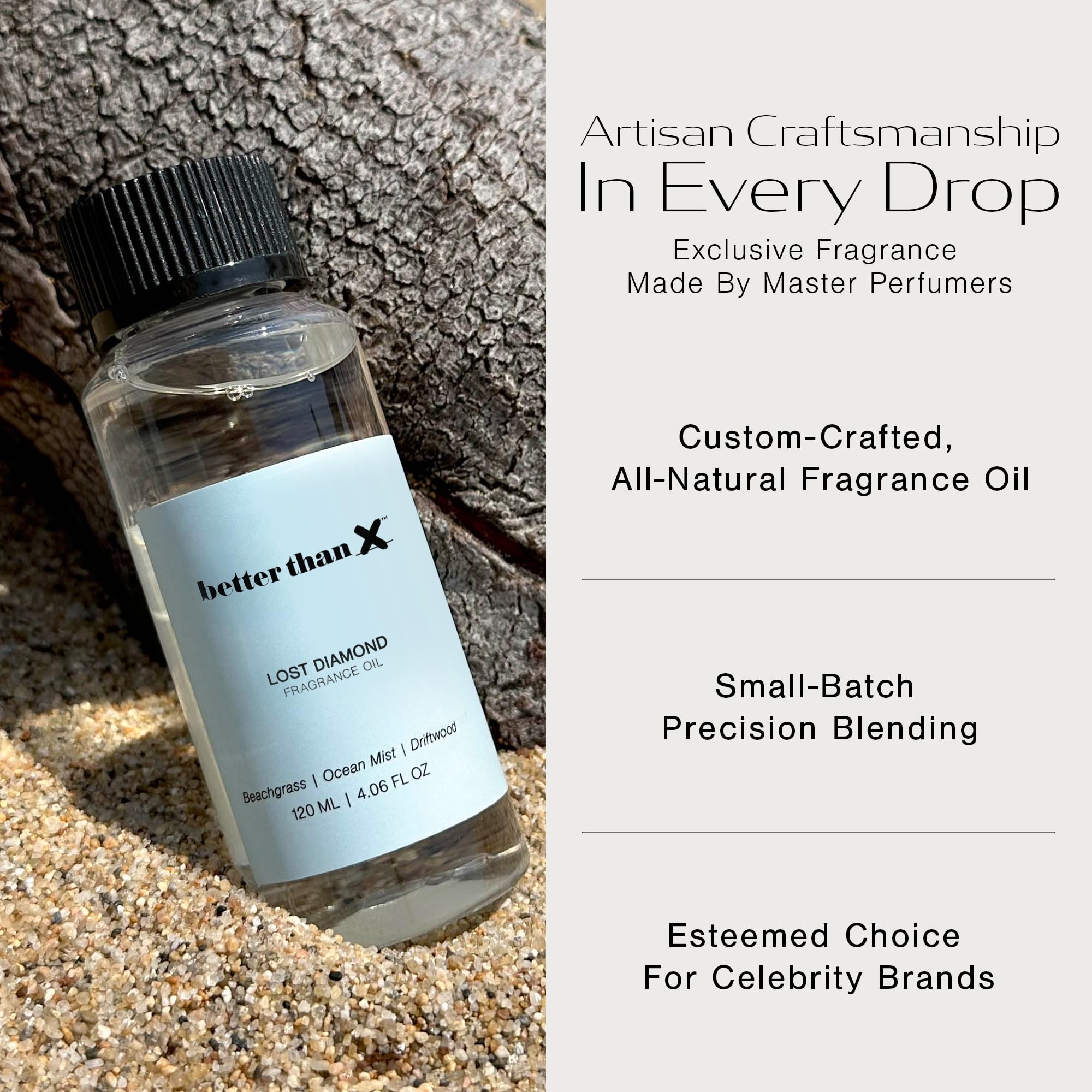 Better Than X Beachgrass Fragrance Oil - Lost Diamond Oceanic Scent for Diffusers - Premium Scent BETTER THAN XAu supplements