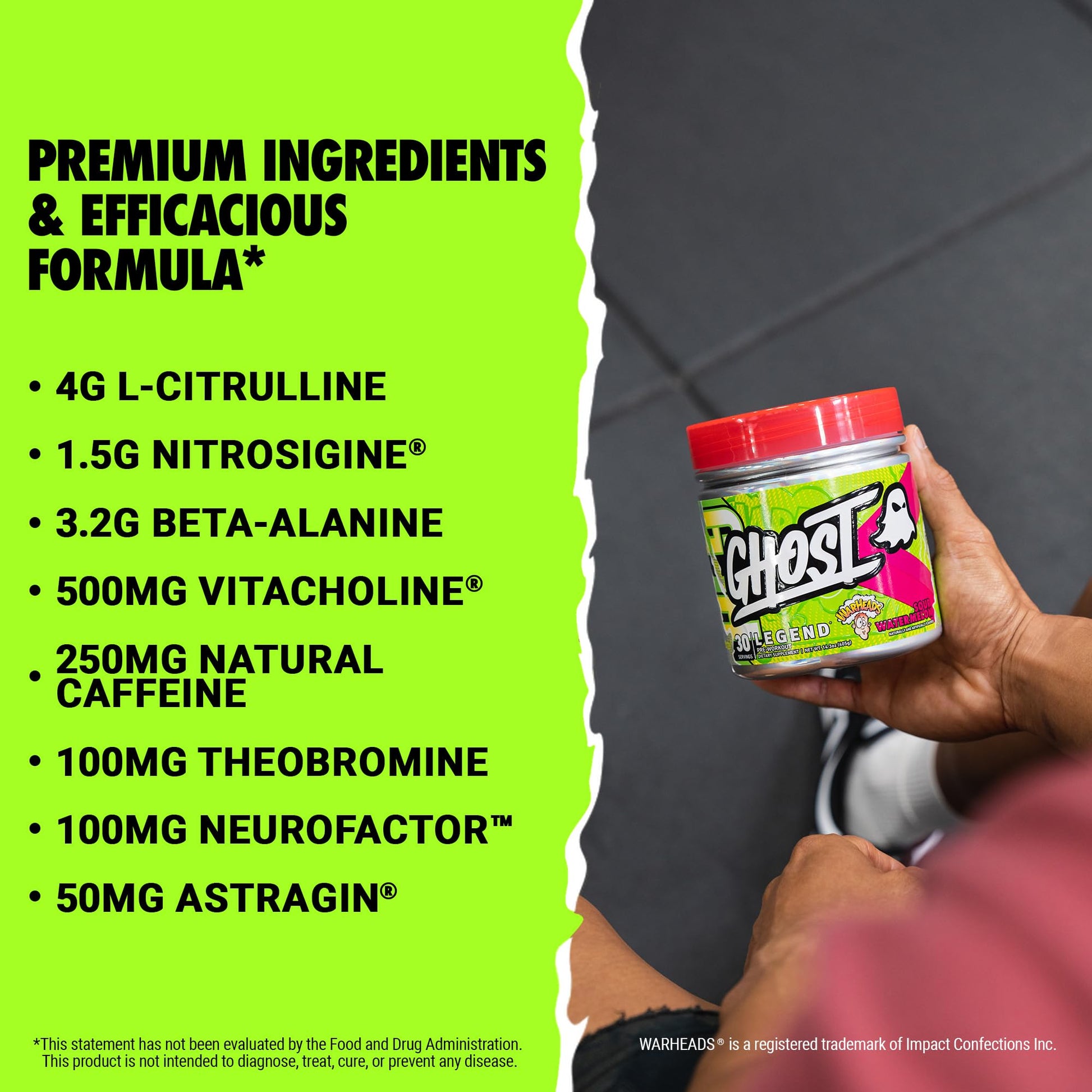GHOST Legend V3 Pre-Workout Powder, Warheads Sour Watermelon - 30 Servings – Pre GHOSTAu supplements