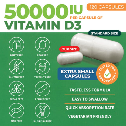 ForestLeaf - Vitamin D3 IU Weekly Supplement - Vitamin D Capsules for Bones ForestLeafUS supplements