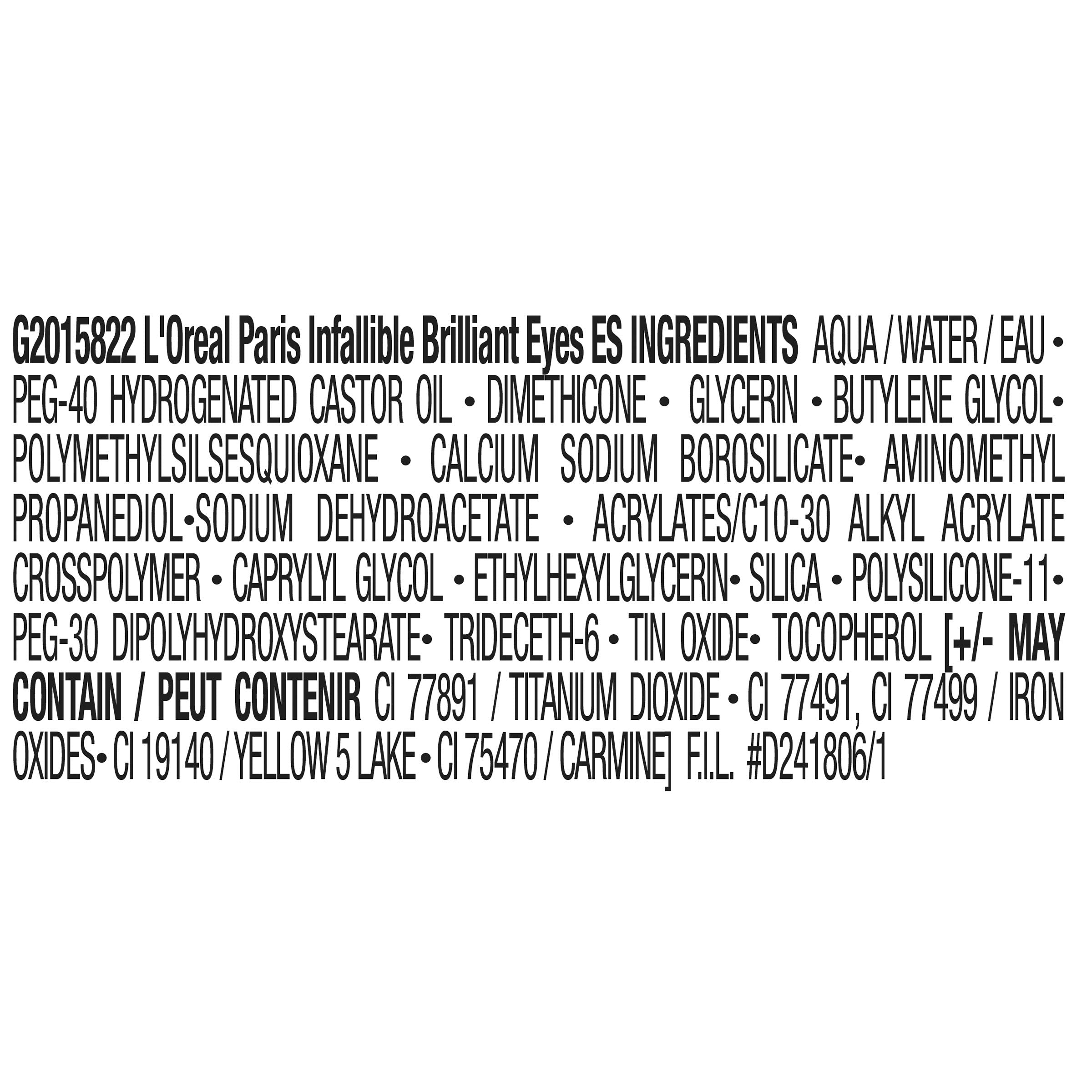 L'Oreal Paris Brilliant Eyes Shimmer Liquid Eye Shadow, Longwearing Lasting Shimmer, Crease Resistant, Flake-Proof, Precision Applicator, Quick Dry, Non-Greasy, Amethyst Quartz, 0.1 oz. L'Oreal ParisAu supplements