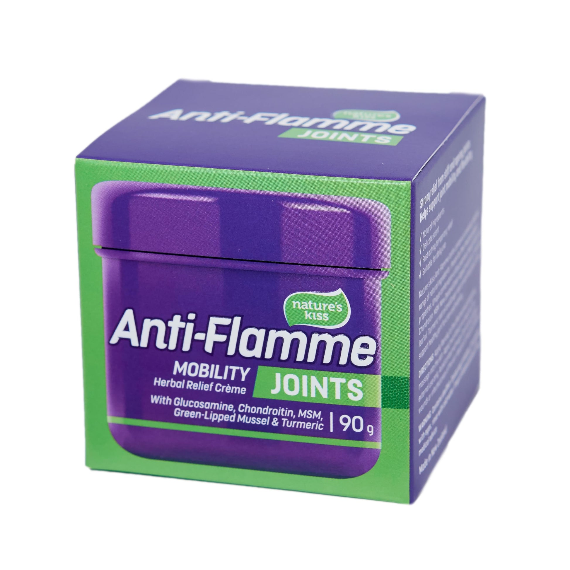 Nature's Kiss - Anti-Flamme Joints - Herbal Cream for Joints - 3oz Tub (90g) Nature's KissAu supplements