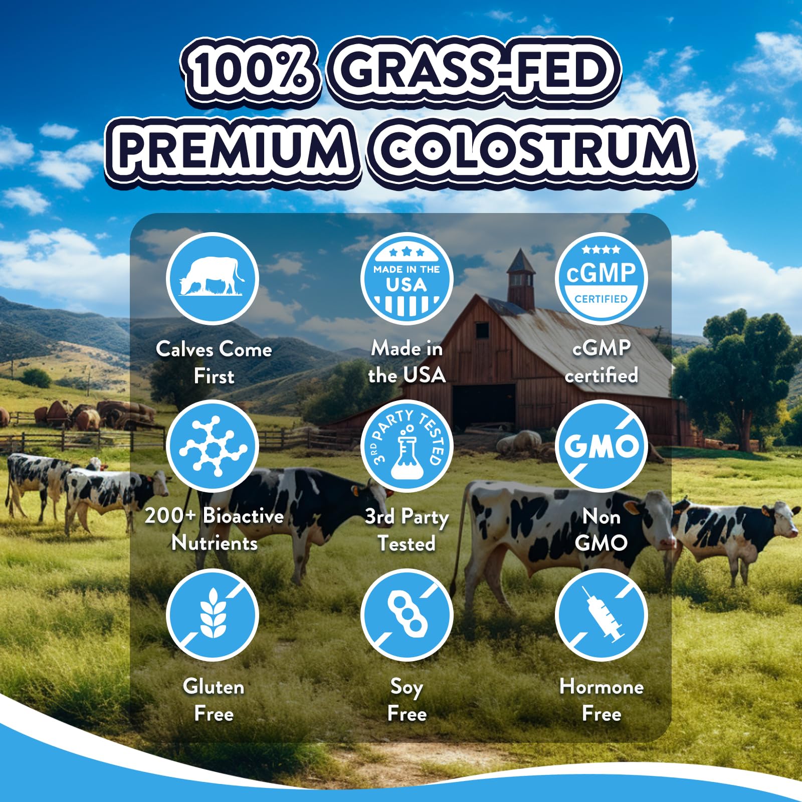 Equip Foods Core Colostrum - 100% Grass Fed Colostrum Powder 3,000mg, 40% IgG EquipUS supplements