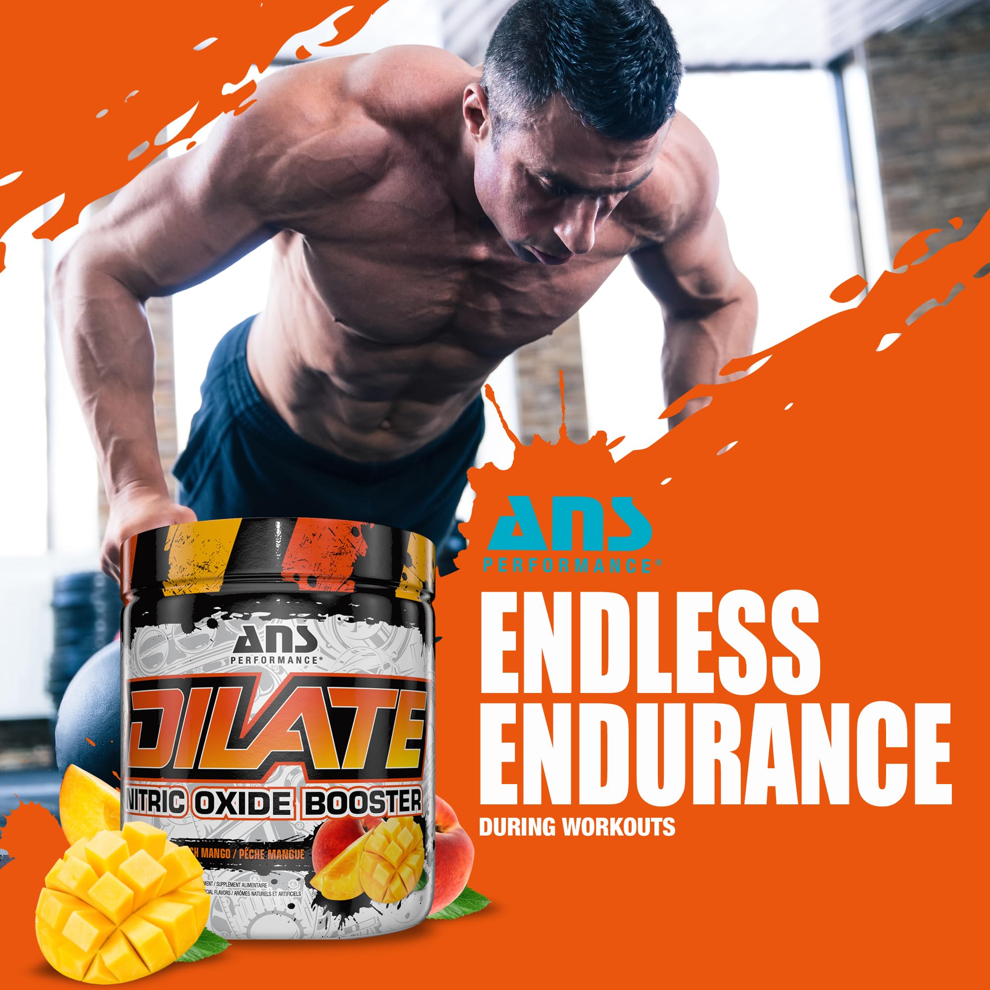 ANS Performance Dilate Pump PreWorkout Powder - Dietary Supplement - Maximizes ANS PerformanceAu supplements