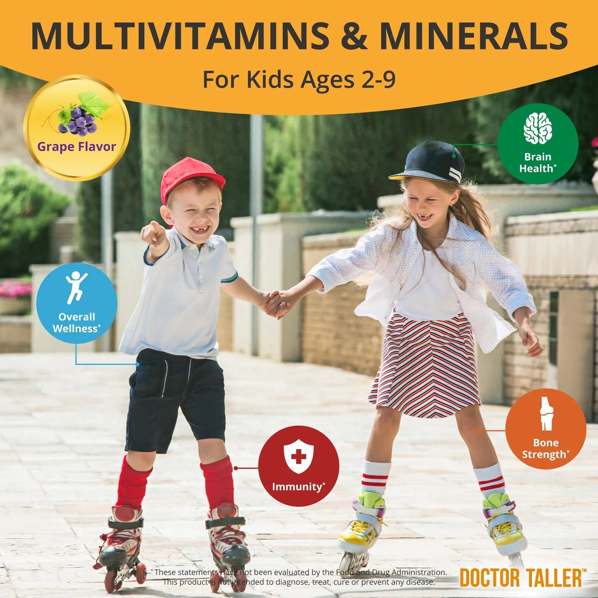 NuBest Doctor Taller Kids - Kids Multivitamins, Toddler Vitamins - Support Healthy, Immunity and Bone Strength for Ages 2 to 9 NuBestAu supplements