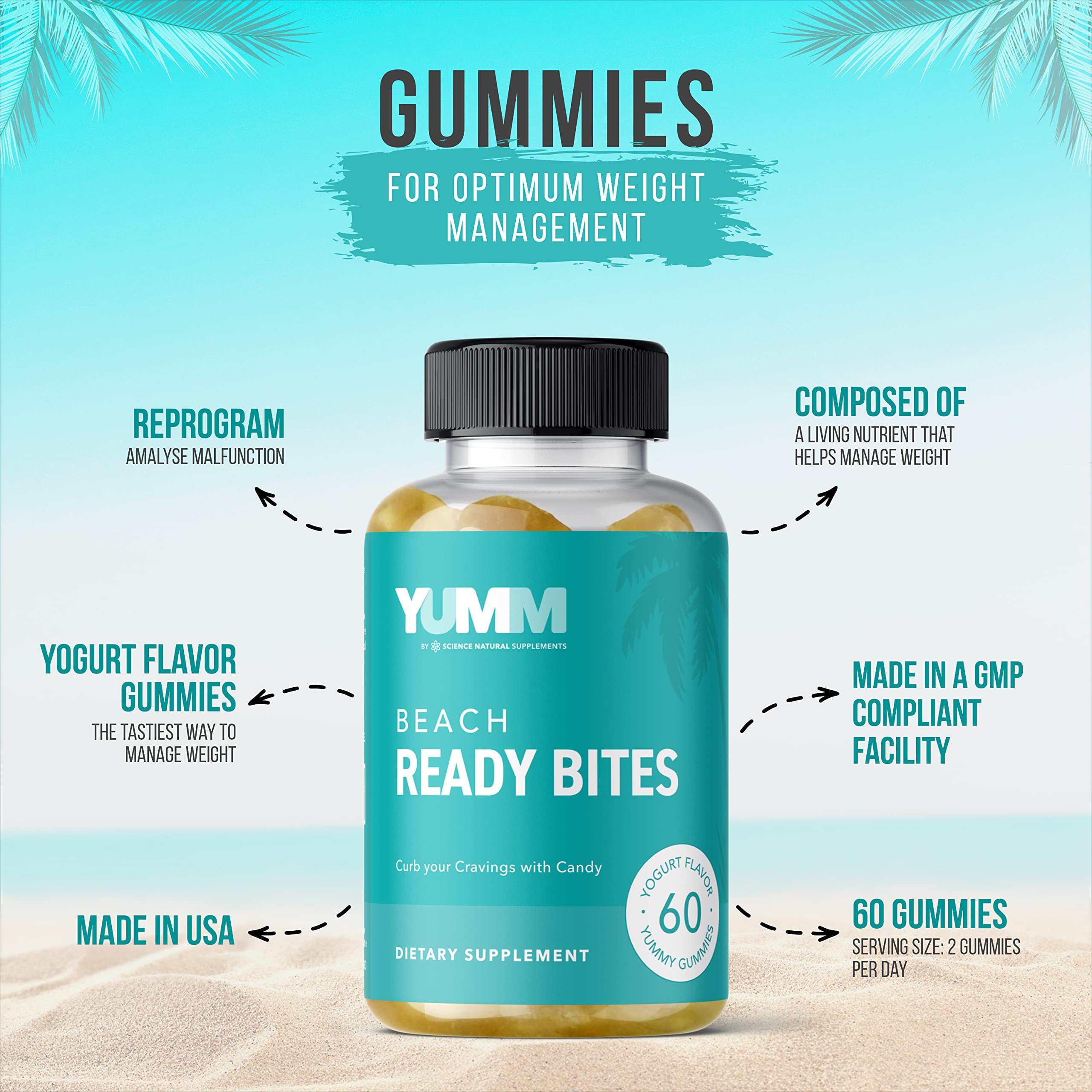 Science Natural Supplements Yumm Beach Ready Bites Formulated to Support Weight Science Natural SupplementsAu supplements