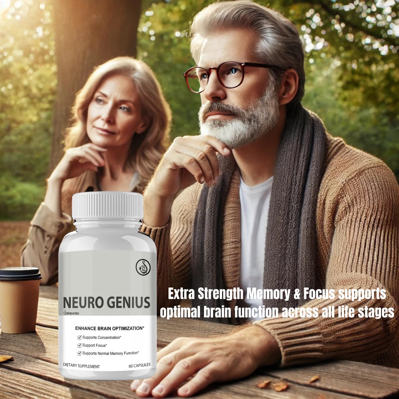 Neuro Genius Advanced Cognitive Support Supplement to uplock Brain Potential SampurakaAu supplements