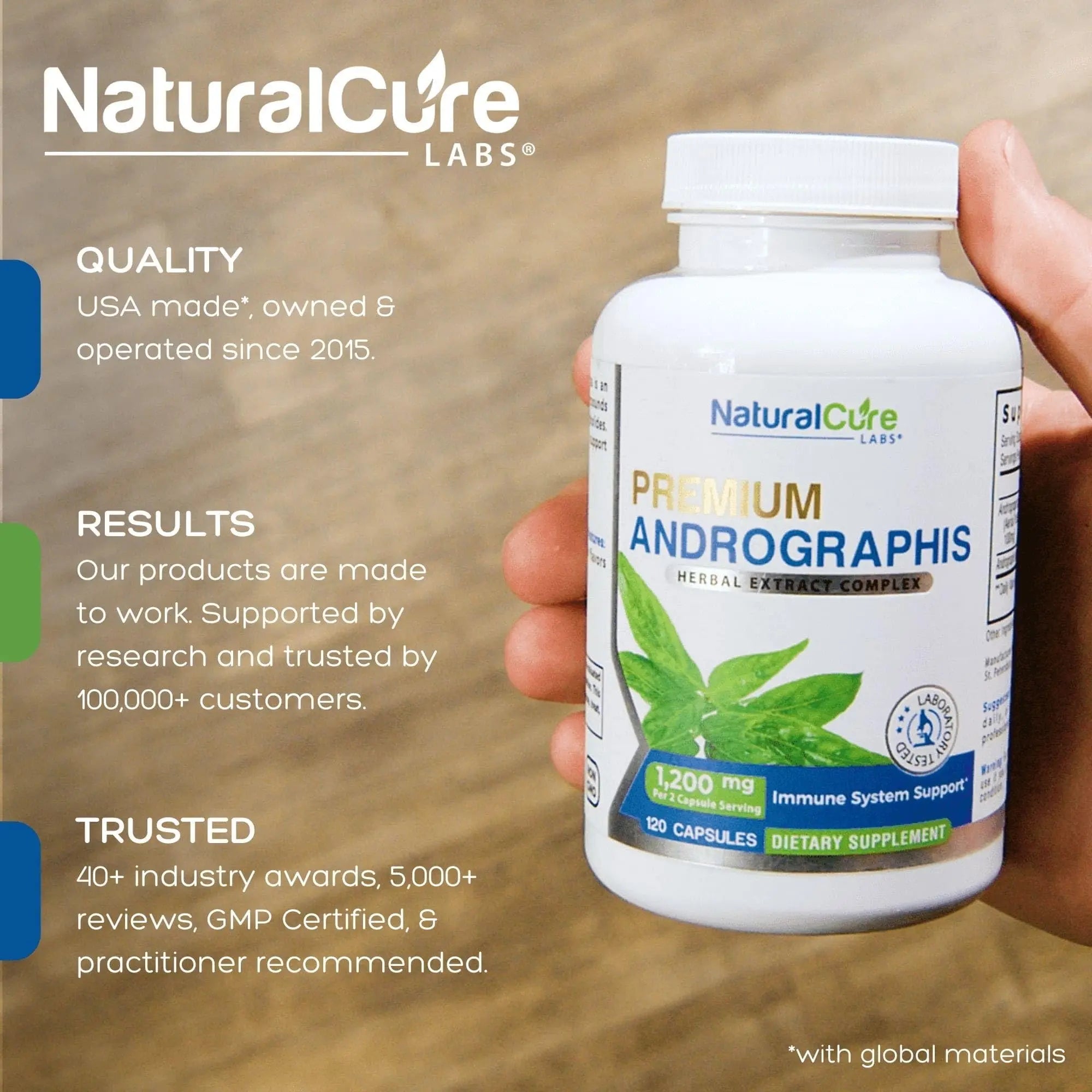 Extra Strength Stack: Monolaurin 800mg + Clean L-Lysine 600mg + Andrographis, Advanced Immune Support Routine Bundle Natural Cure Labsnz supplements