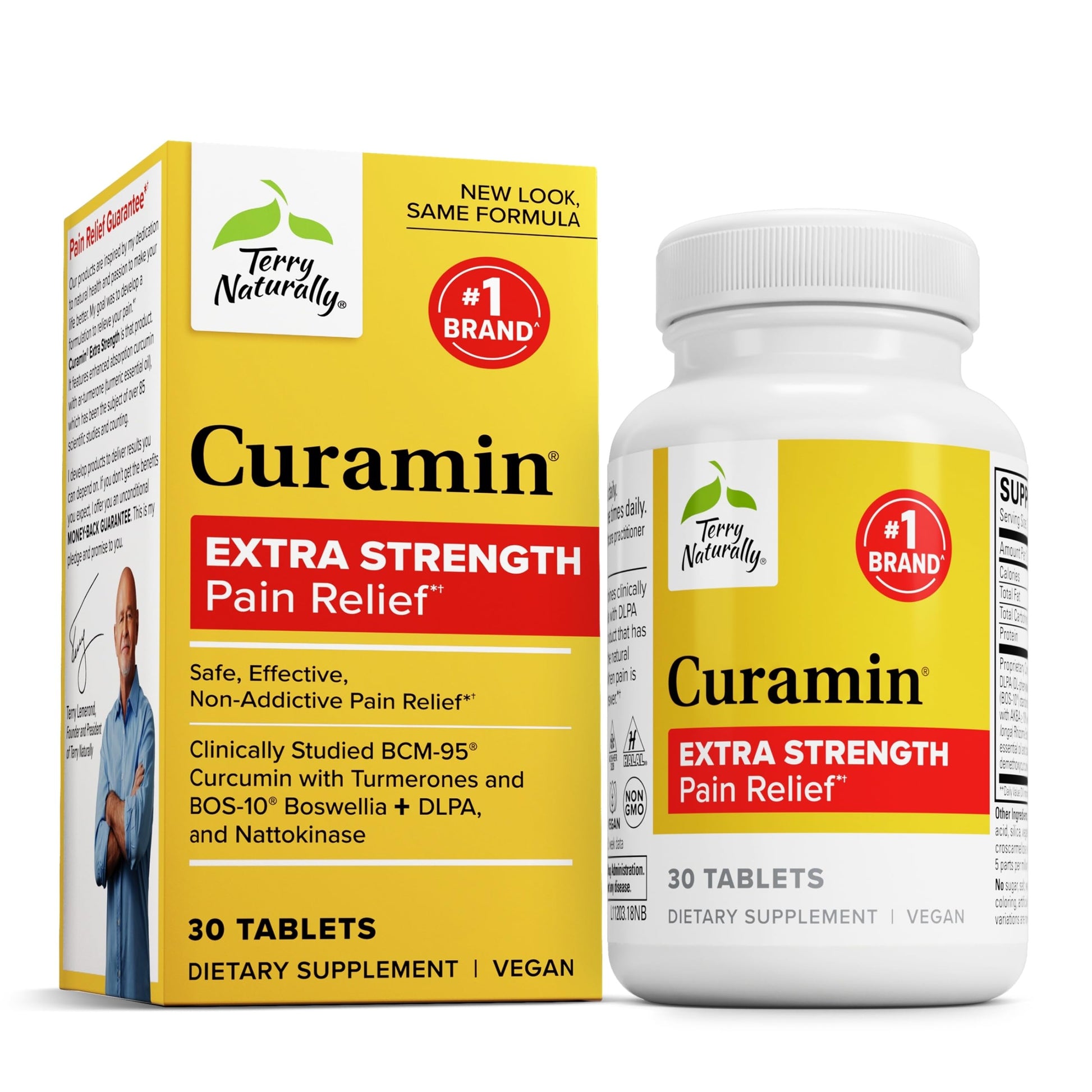 Terry Naturally Curamin Extra Strength - Curcumin & Boswellia Supplement for Healthy Circulation Support - Turmeric Supplement to Support Joints, Muscle Health & Endorphin Production - 30 Tablets Terry NaturallyAu supplements