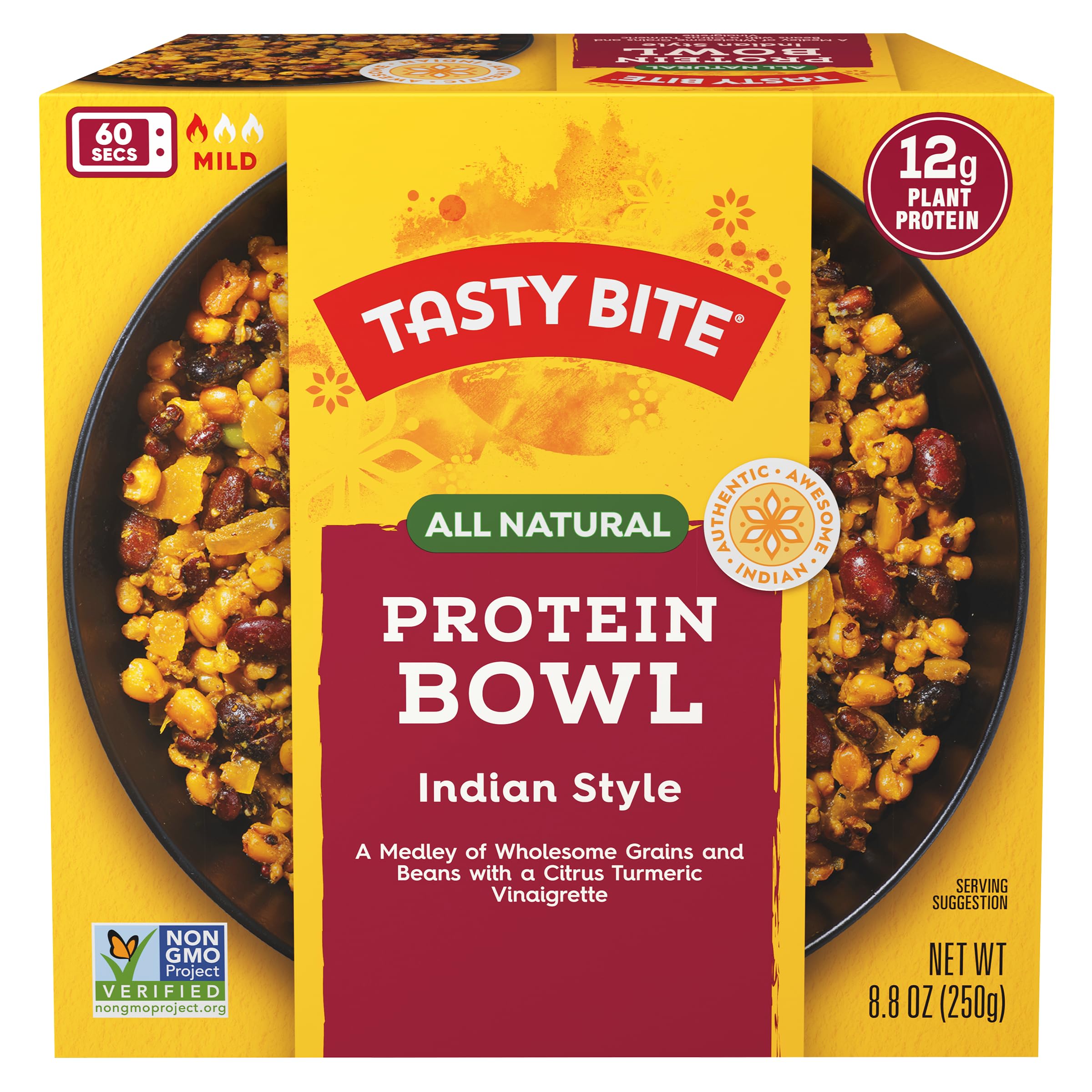 TASTY BITE Indian Protein Bowl, 8.8 Ounce, Pack of 6, Ready to Eat, Microwaveable TASTY BITEAu supplements