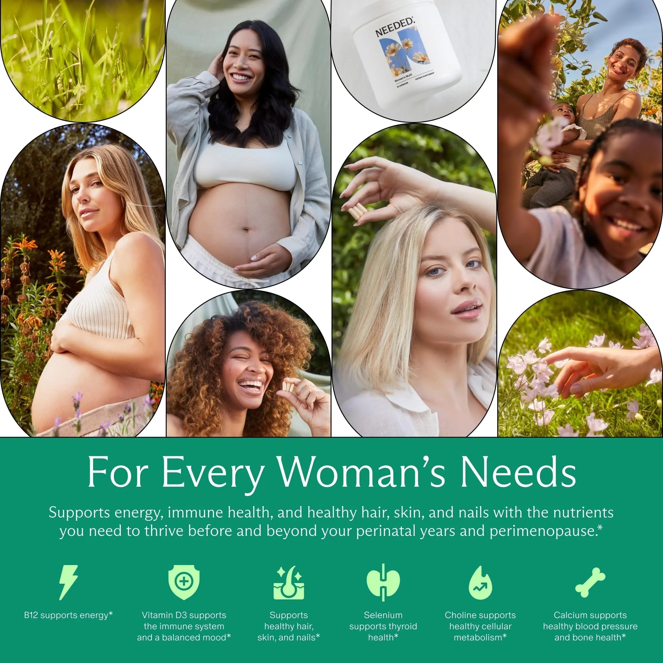 Needed. Multivitamin for Women with 23 Vitamins, Minerals and Antioxidants - Daily Womens Multivitamin Needed.Au supplements