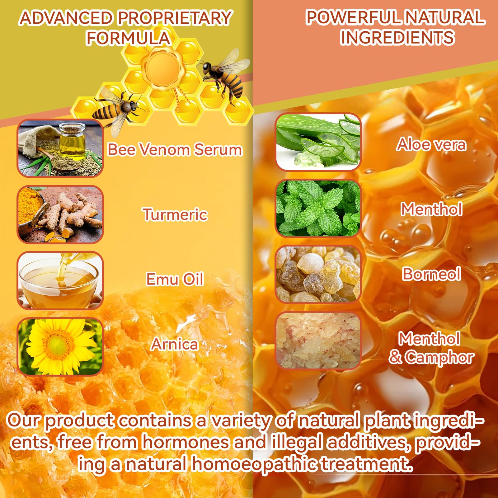 Zealand Bee Venom Professional Serum Treat, Joint & Muscle & Bone Relief Cream Gel- Soothing Effective Relief for Back, Neck, Hand, Foot, Knee, Muscle, Shoulder, Hip, Nerve, Vitamin B6, Aloe Vera, MSM FWNAID MAXAu supplements