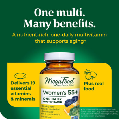 MegaFood Women's 55+ One Daily Multivitamin for Women with Vitamin A, Vitamin C MegaFoodUS supplements