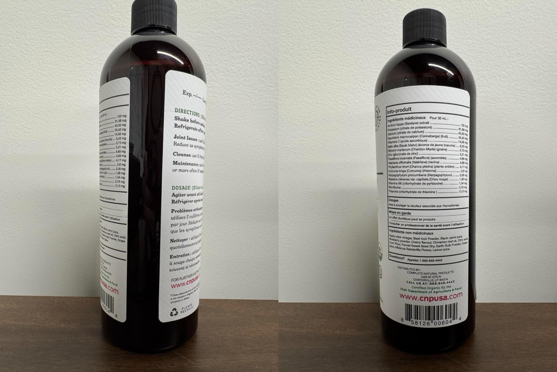 Complete Natural Products Joint Support Complete – 16 Fl Oz Organic Liquid Joint Supplement with Glucosamine Chondroitin MSM – Natural Uric Acid Cleanse & Herbal Joint Health Support for Mobility Complete Natural ProductsAu supplements
