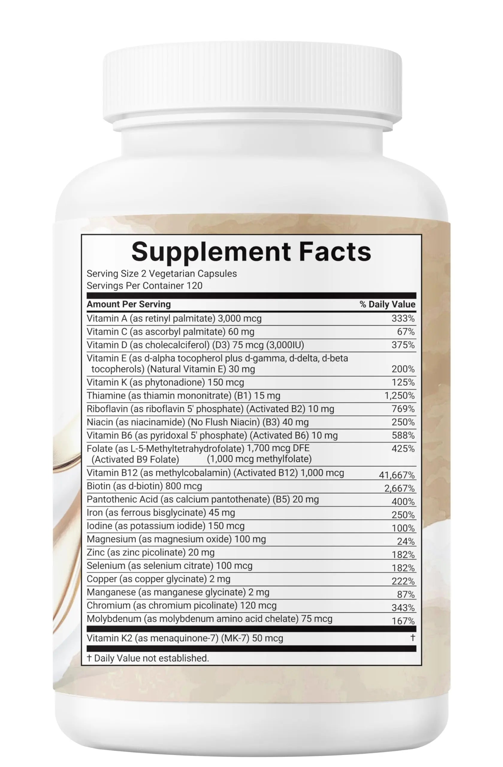 Micro Ingredients Methylated Bariatric Multivitamin with 45mg Iron, 240 Veggie Capsules | 23-in-1 Essential Vitamins with D3, K2, Zinc & More | Micro IngredientsAu supplements
