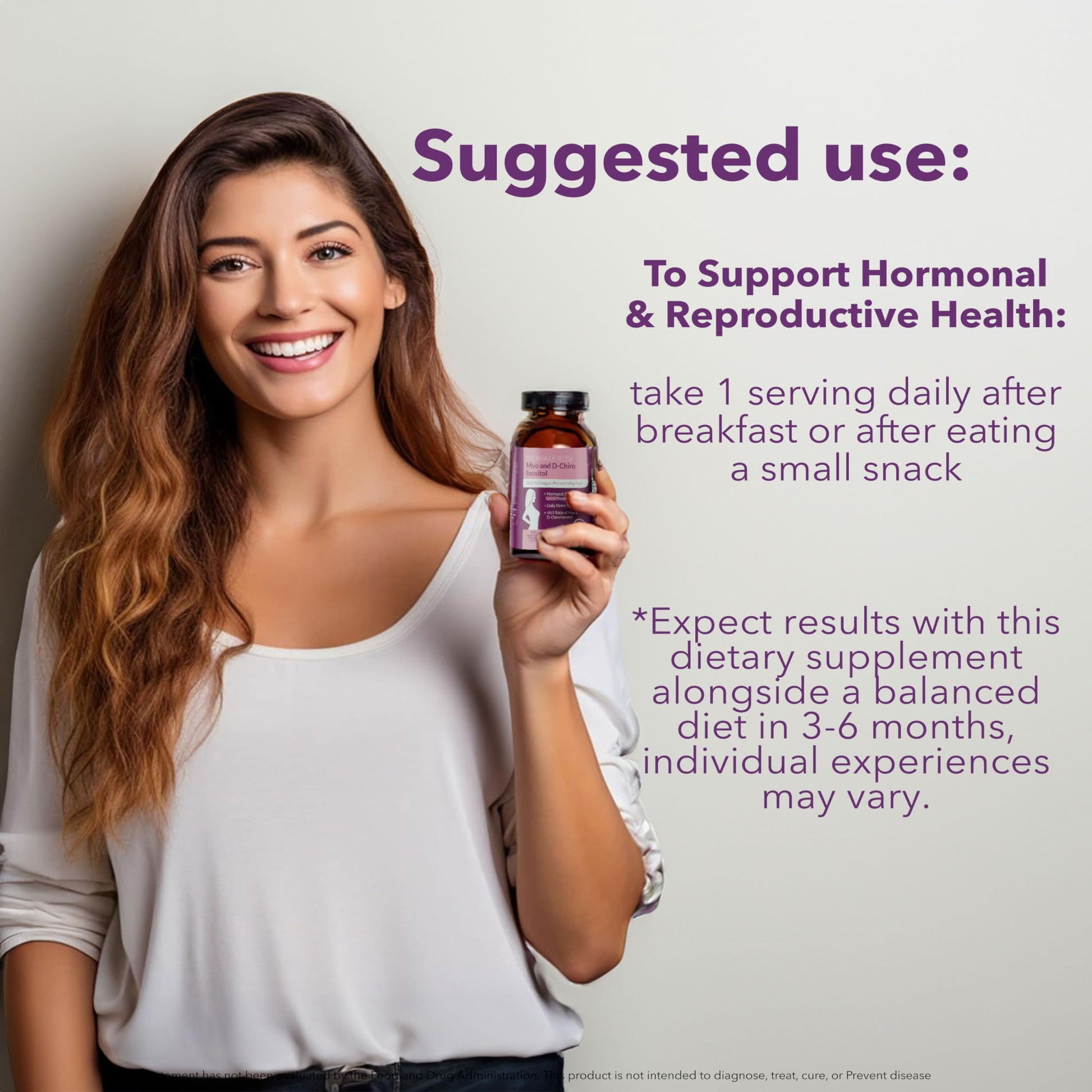 Myo-Inositol & D-Chiro Inositol 40:1 Blend + Vitamin D3 + Ashwagandha - Vegan Capsule Intimate RoseUS supplements