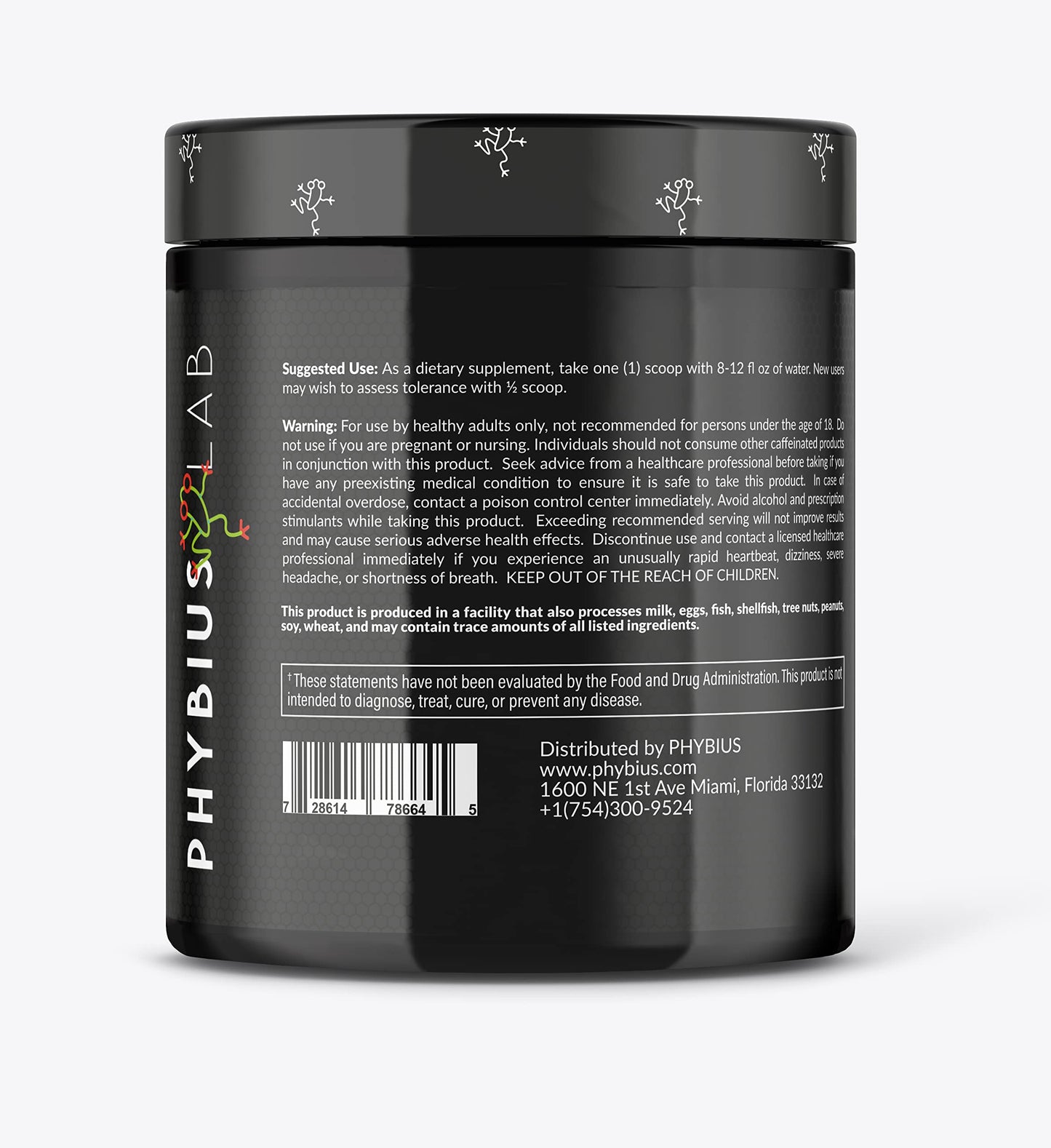 PHYBIUS Lab AM Pre-Workout (Sour Watermelon) Focus, Strength, Powder, 30 Servings PHYBIUS LabUS supplements