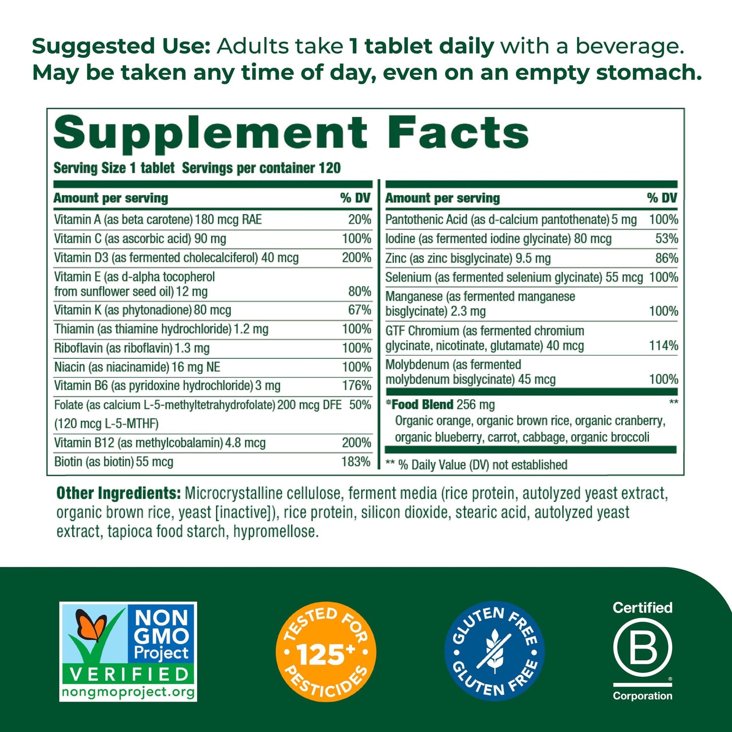 MegaFood Women's 55+ One Daily Multivitamin for Women with Vitamin A, Vitamin C MegaFoodUS supplements