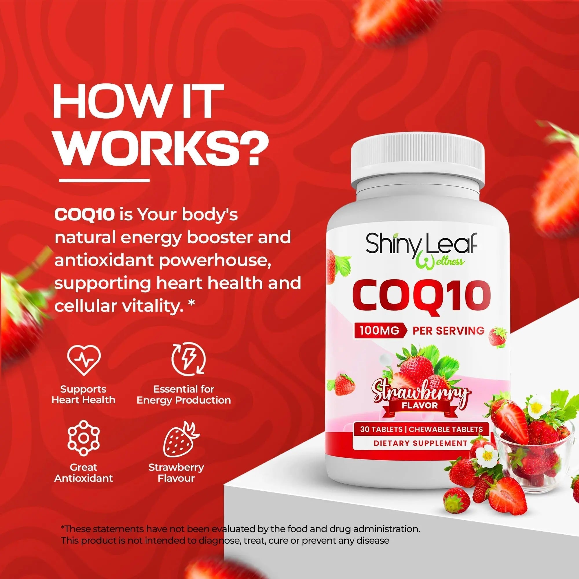 Bariatric Multivitamin Iron-Free One Capsule Per Day and CoQ10 100mg Supplement for Brain Health and Energy Management for Women and Men - 1 Month Supply Shiny LeafAu supplements