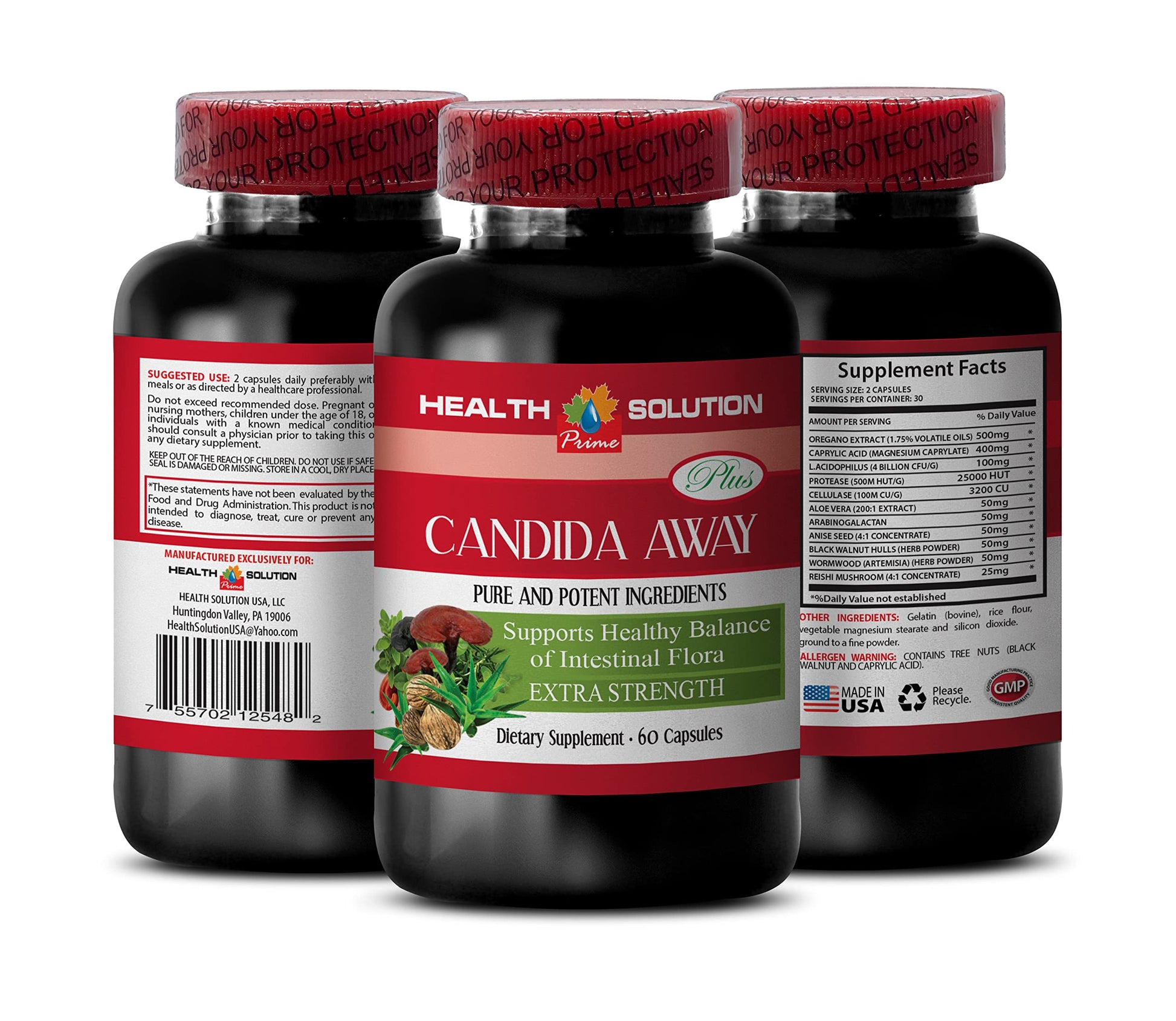 Immunity Support Supplement - Candida Away Plus - Candida Digestive - Candida Cleanse Extra Strength Health Solution PrimeAu supplements
