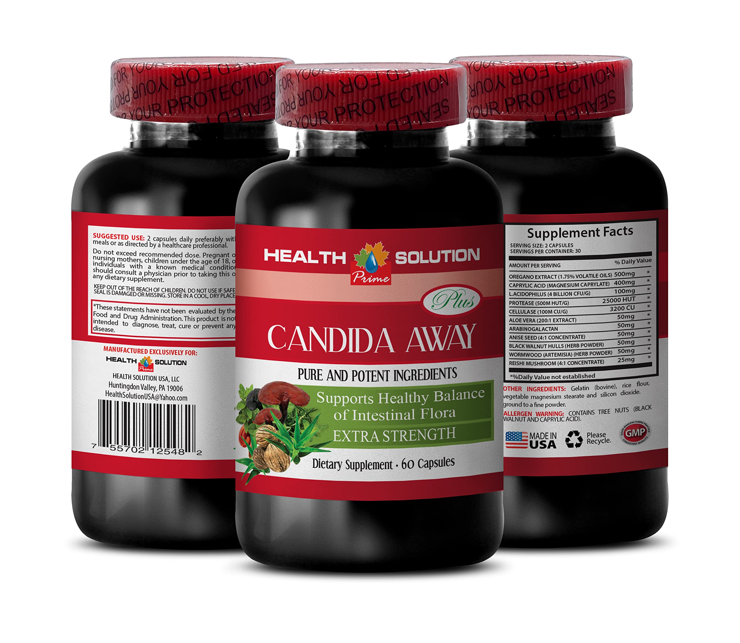 Immunity Support Supplement - Candida Away Plus - Candida Digestive - Candida Cleanse Extra Strength Health Solution PrimeAu supplements