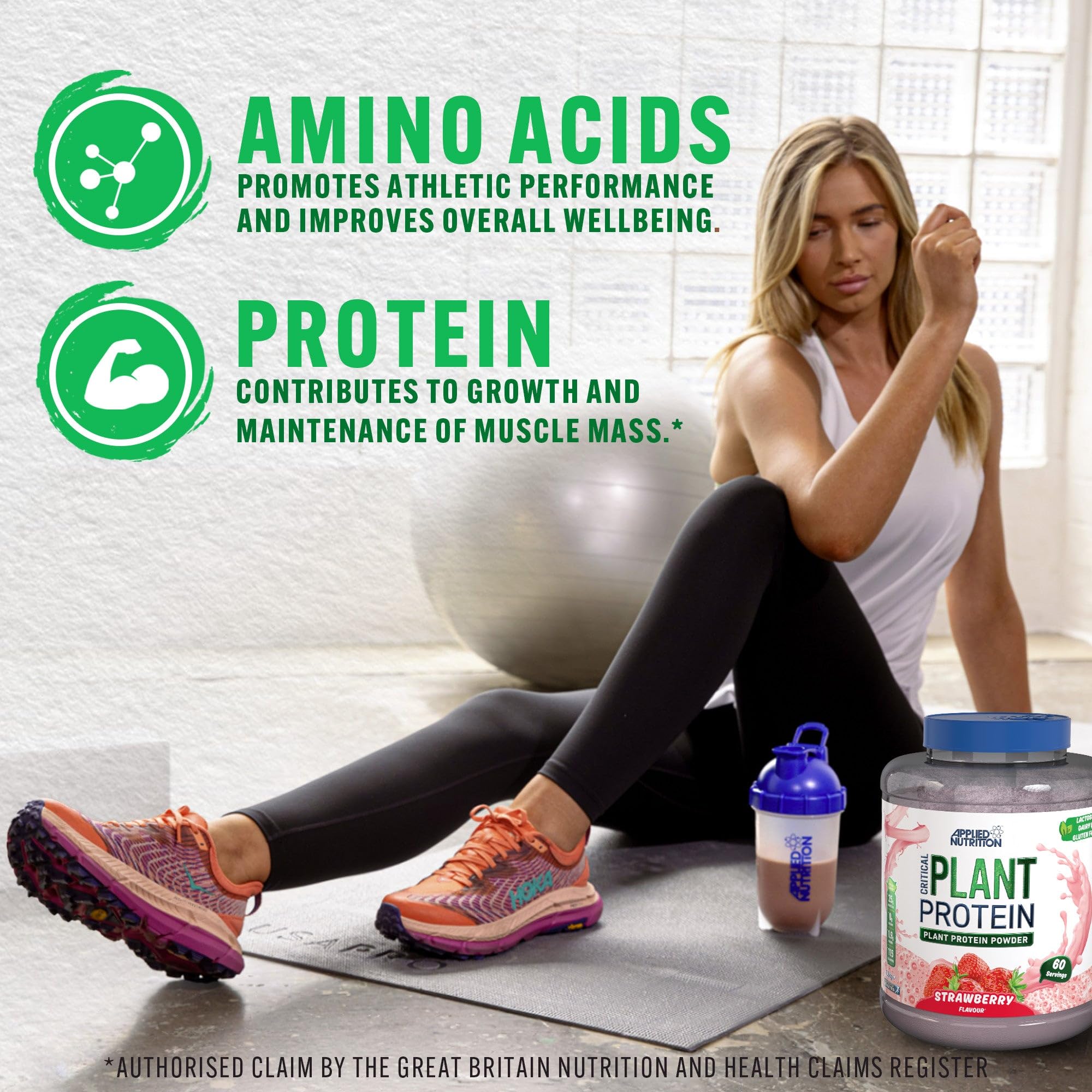 Applied Nutrition Plant Protein Powder – Critical Plant Vegan Protein Shake with SOYA Applied NutritionAu supplements