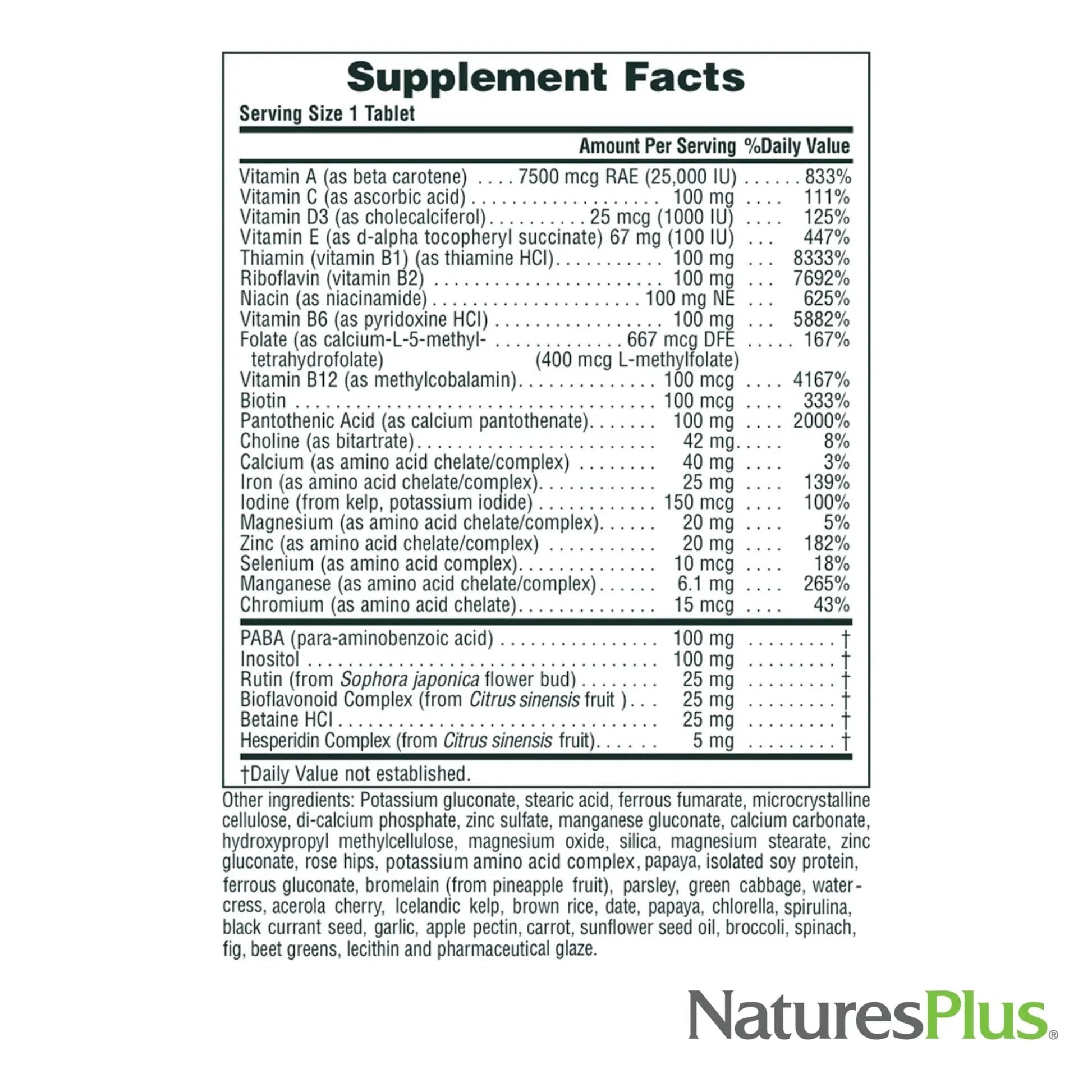 NaturesPlus Ultra II Daily - 90 Tablets - Multivitamin with Whole Foods for Overall Well-Being - Supports Energy & Immune Health NaturesPlusAu supplements