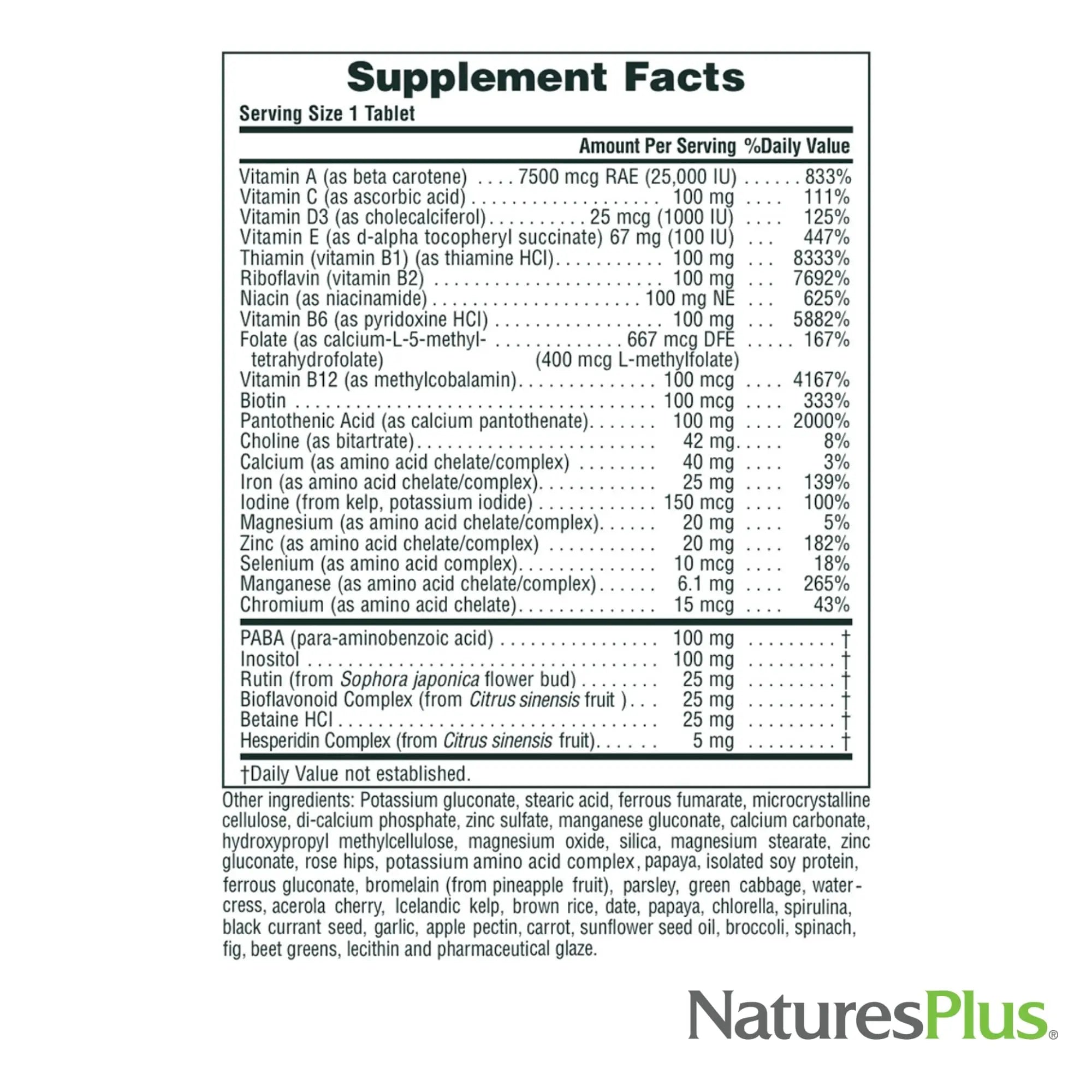 NaturesPlus Ultra II Daily - 90 Tablets - Multivitamin with Whole Foods for Overall Well-Being - Supports Energy & Immune Health NaturesPlusAu supplements