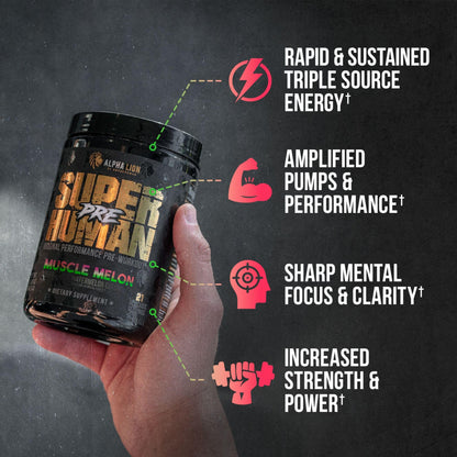 ALPHA LION Superhuman Pre Workout Powder & Post Workout Recovery Bundle, Sustained ALPHA LIONUS supplements