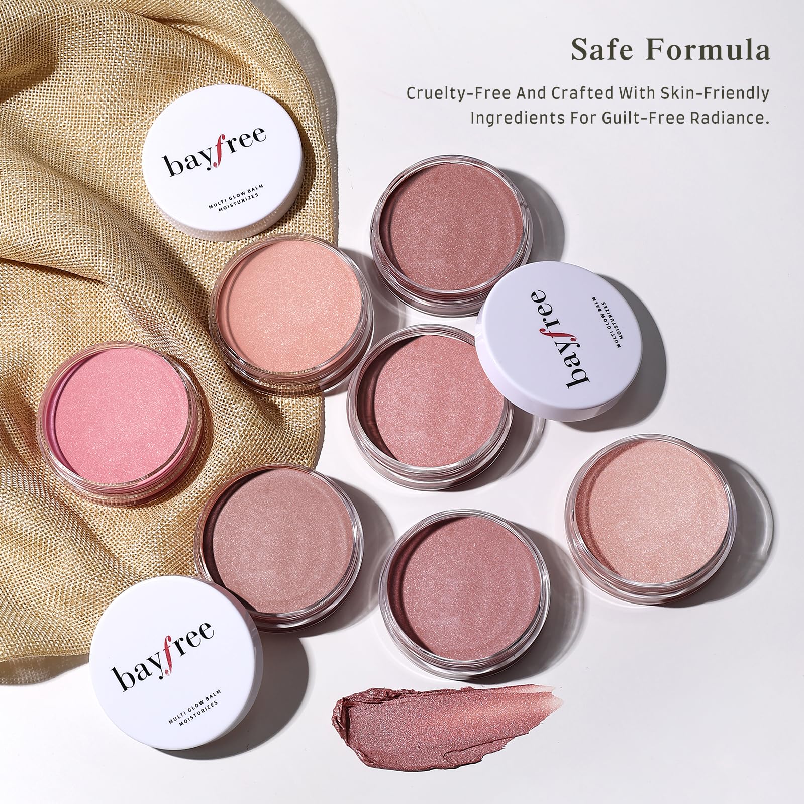 bayfree Multi Glow Balm, Cream Blush for Cheeks, Blush Balm Face Makeup, Radiant Finish, Hydrating, Creamy, Lightweight & Blendable Color, Face Makeup 0.63 Oz bayfreeAu supplements
