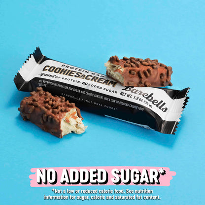 Barebells Protein Bars Cookies & Cream - 12 Count, 1.9oz Bars - Protein Snacks with 20g BAREBELLSUS supplements