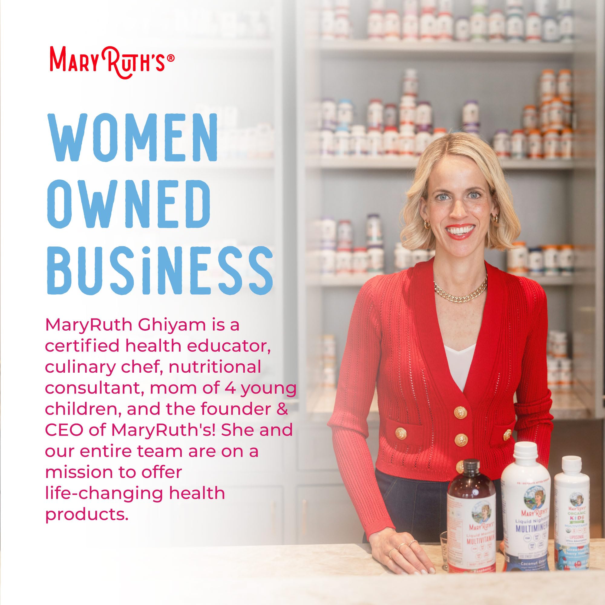 MaryRuth’s Multivitamin Liposomal for Women 40+ | Womens Multivitamin Liposomal | Immune Support Supplement | Menopause Supplement | Methylated Multivitamin | Vegan | Sugar Free | Non-GMO |15.22 Fl Oz MARYRUTH'SUS supplements